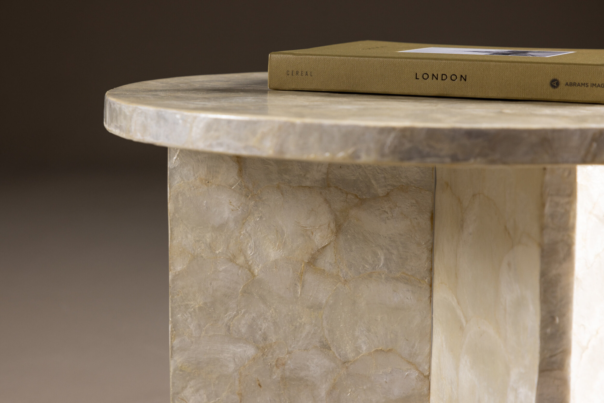 Nohr Ronde Salontafel 'Allyssa' Capiz, 40cm