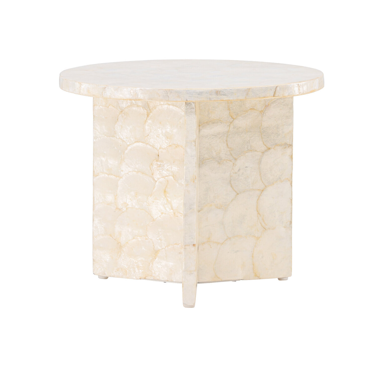 Nohr Ronde Salontafel 'Allyssa' Capiz, 40cm