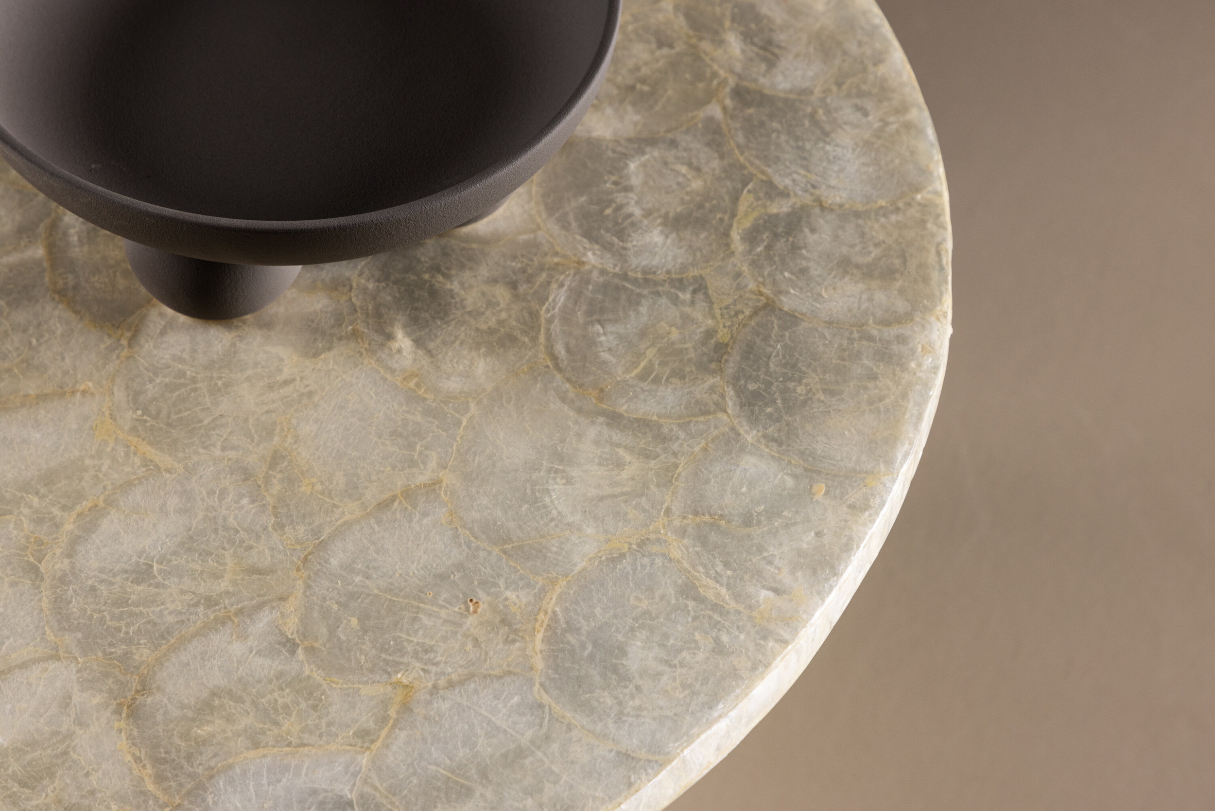 Nohr Ronde Salontafel 'Allyssa' Capiz, 70cm