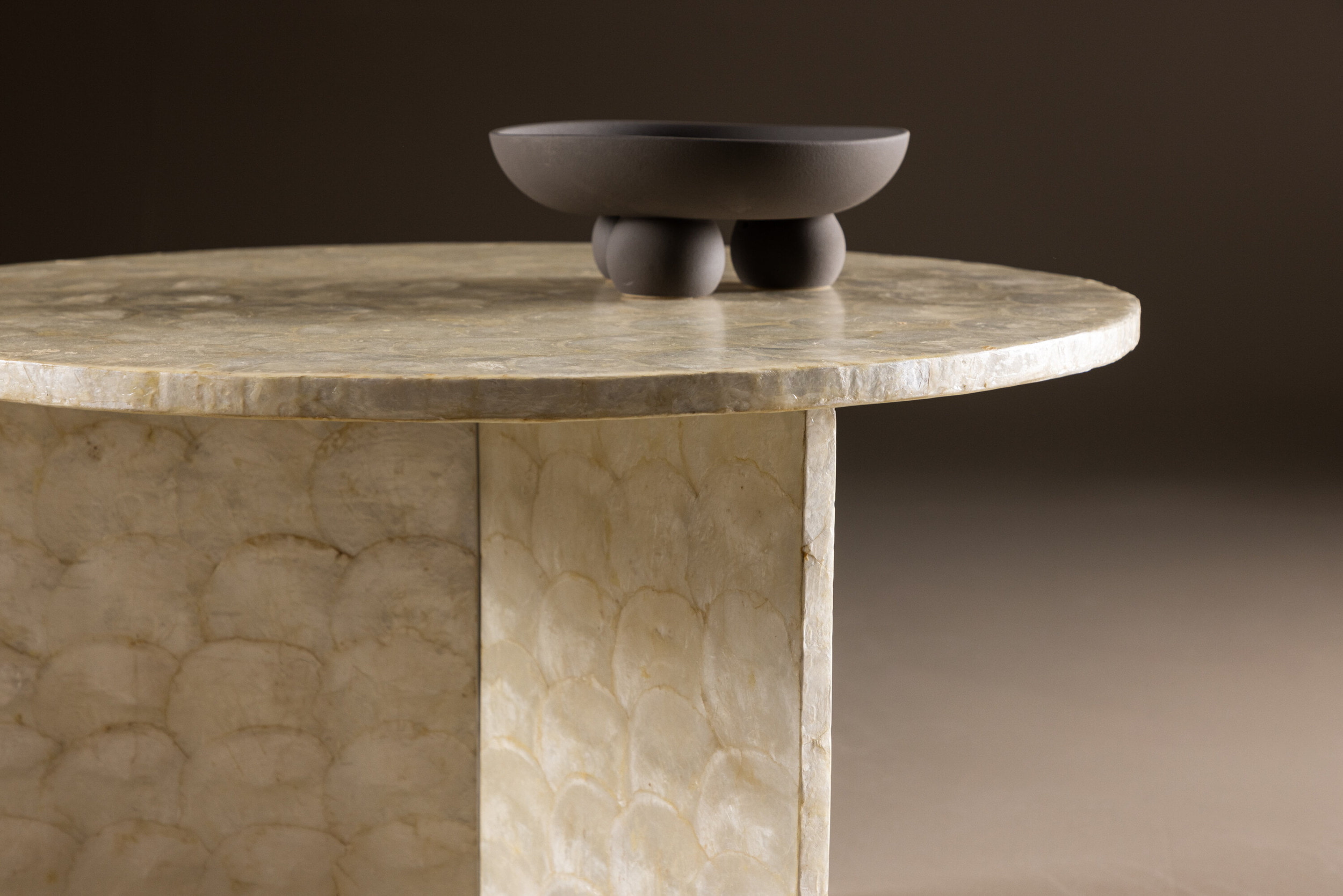 Nohr Ronde Salontafel 'Allyssa' Capiz, 70cm