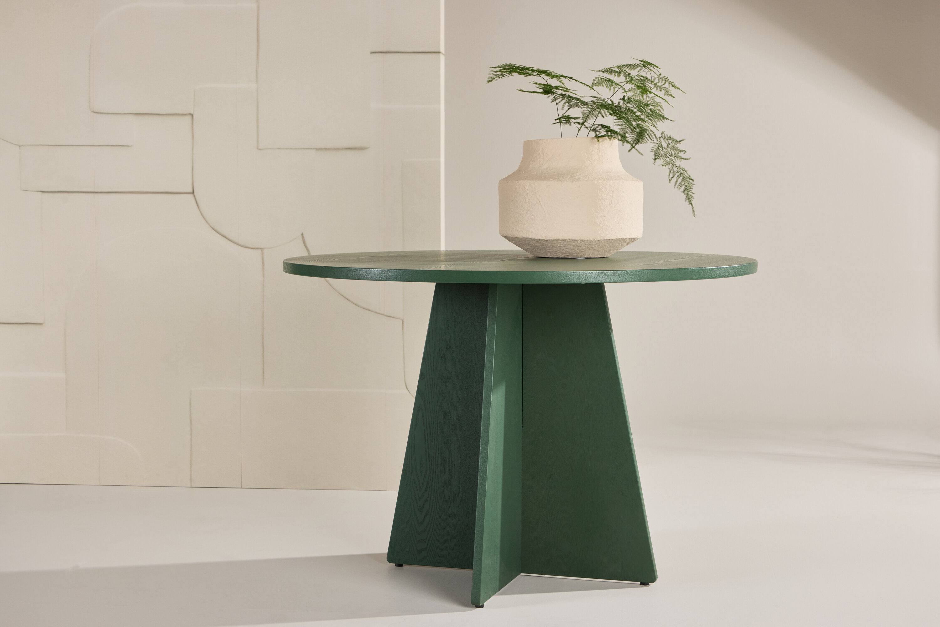 Nohr Ronde Eettafel Cynthiaann 110cm - Olijfgroen