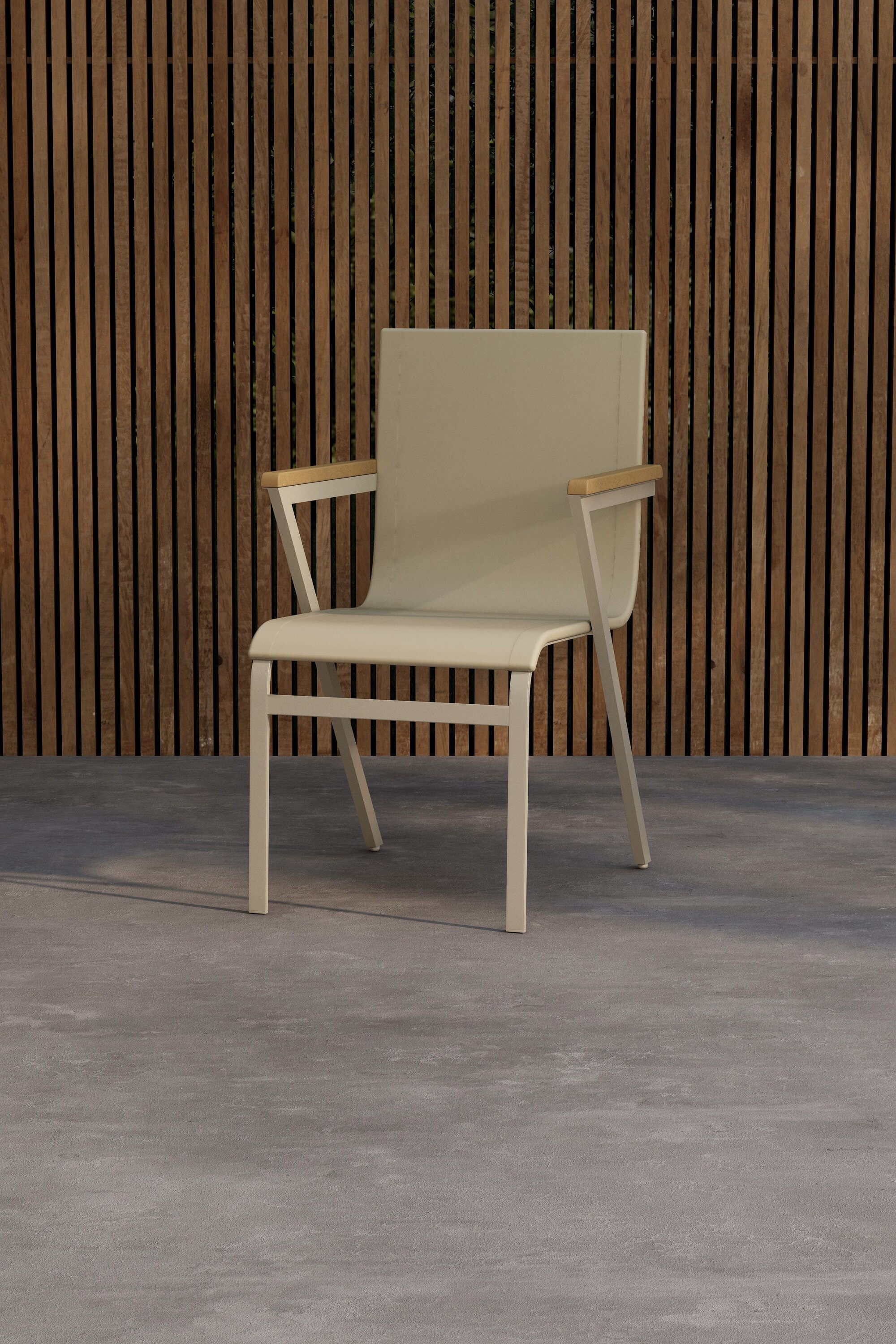 Nohr Tuinstoel Constantina - Beige/Teak