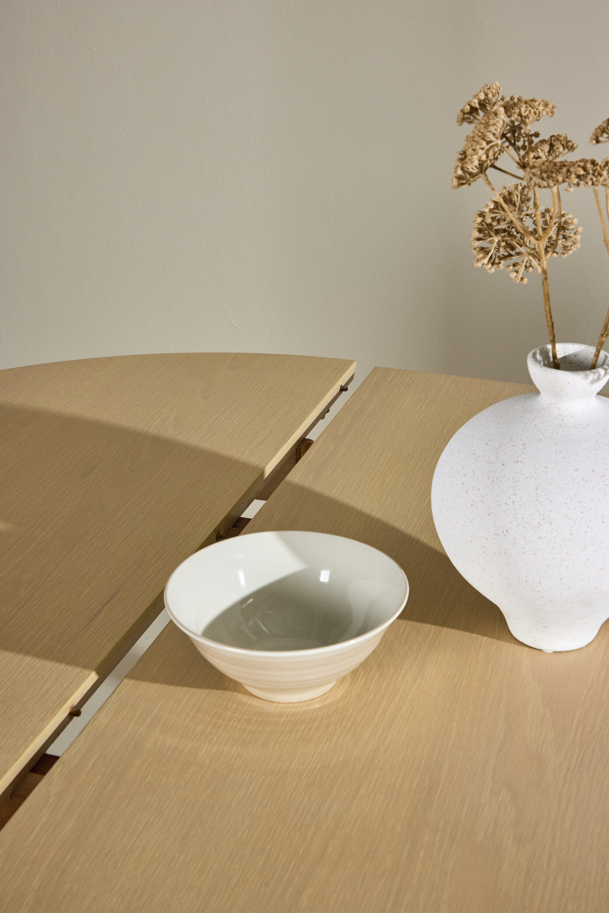 Nohr Ronde Uitschuifbare Eettafel 'Lacy' Hout, 110/150 x 110cm