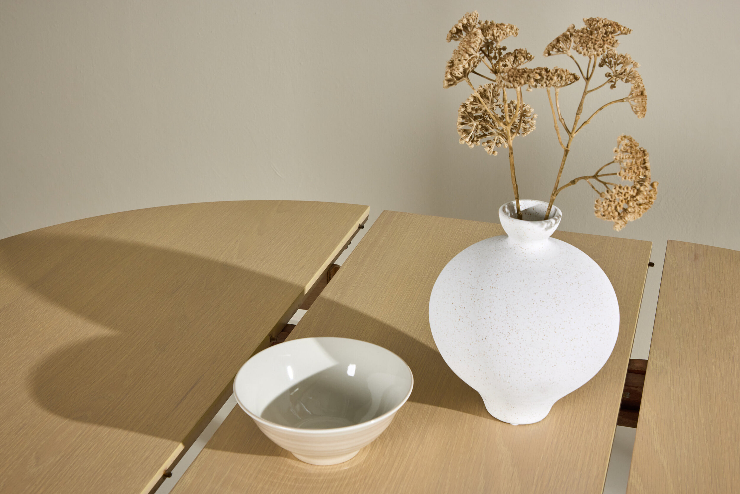 Nohr Ronde Uitschuifbare Eettafel 'Lacy' Hout, 110/150 x 110cm