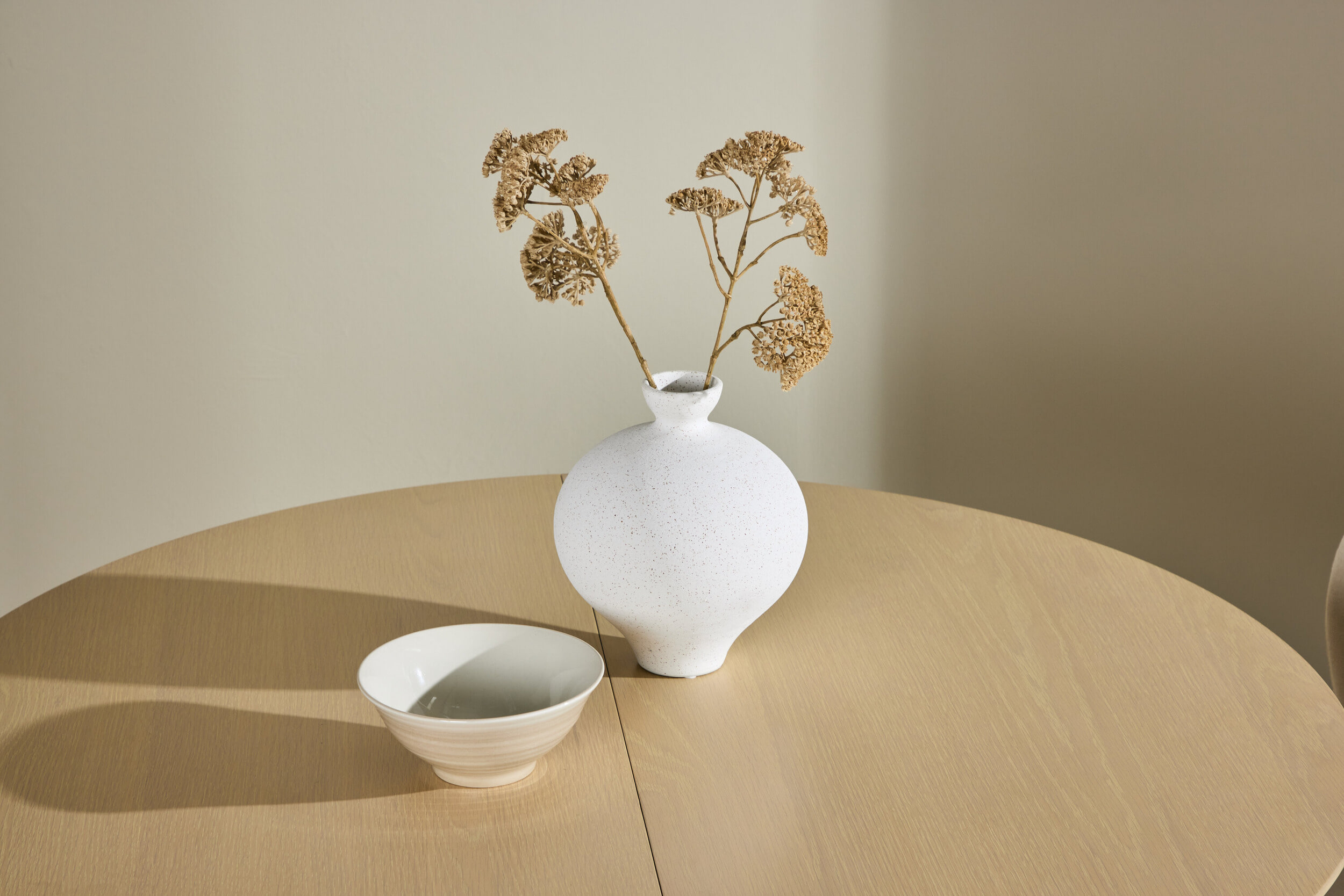 Nohr Ronde Uitschuifbare Eettafel 'Lacy' Hout, 110/150 x 110cm