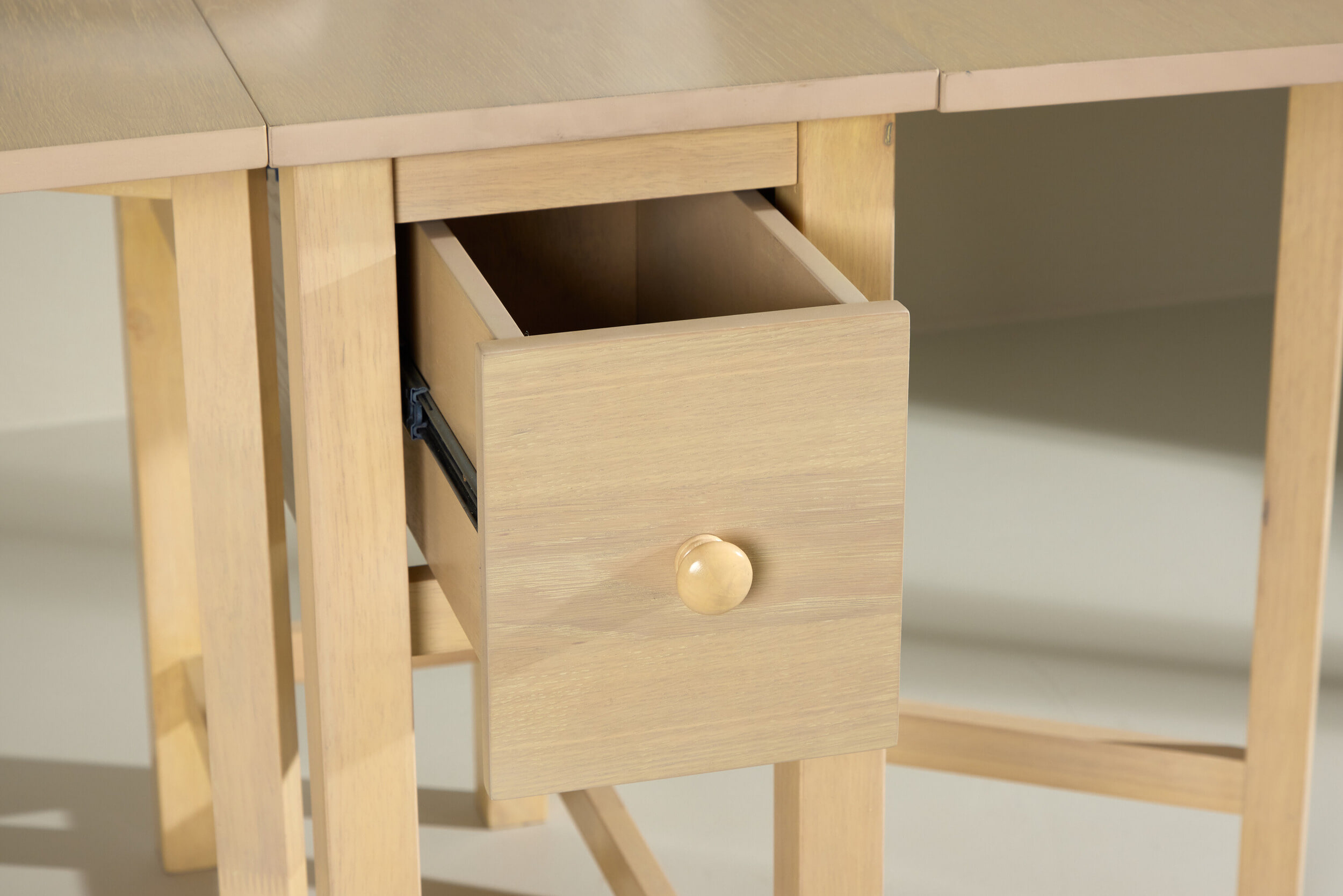 Nohr Inklapbare Eettafel 'Kaely' Rubberhout, 110/150 x 80cm