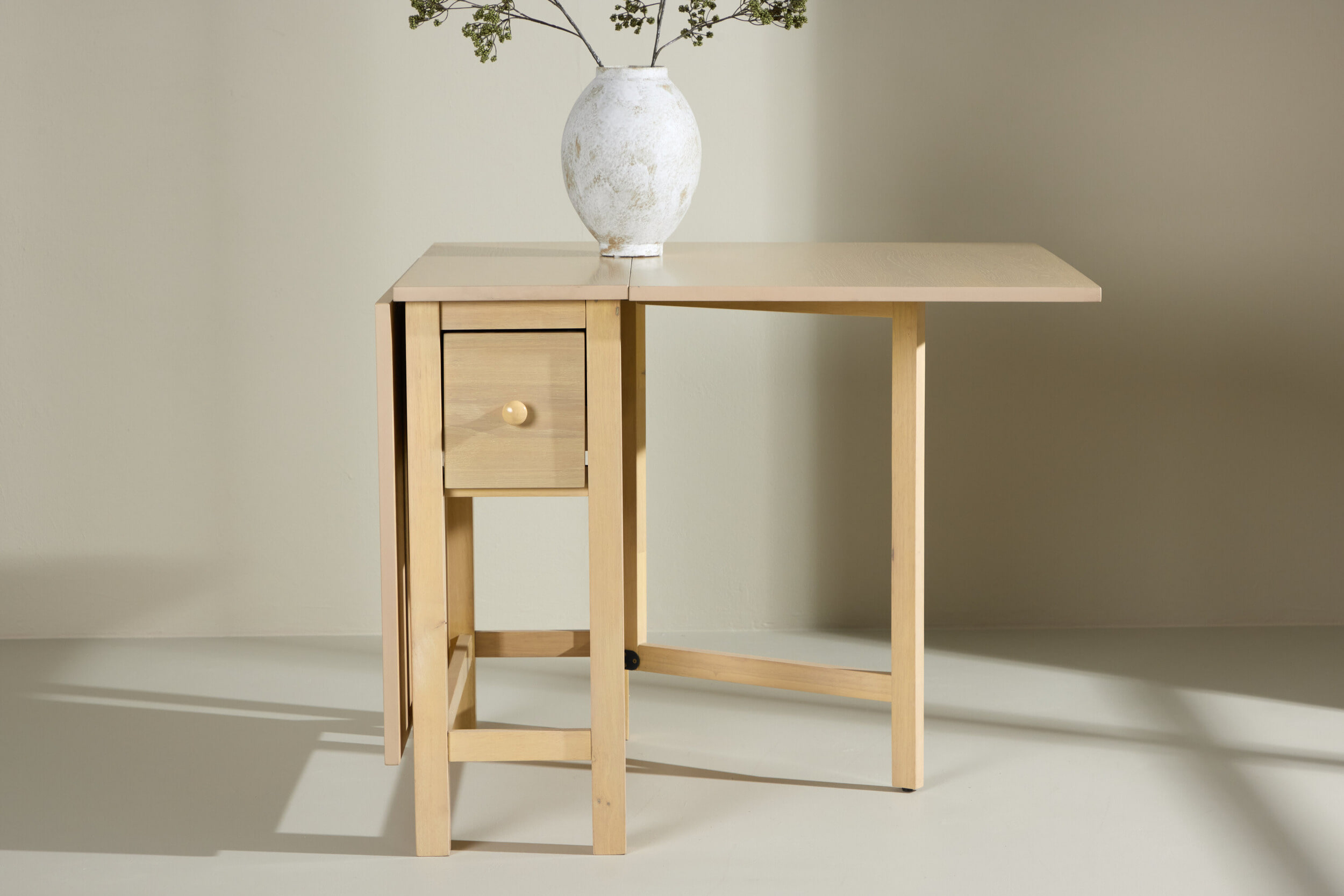 Nohr Inklapbare Eettafel 'Kaely' Rubberhout, 110/150 x 80cm