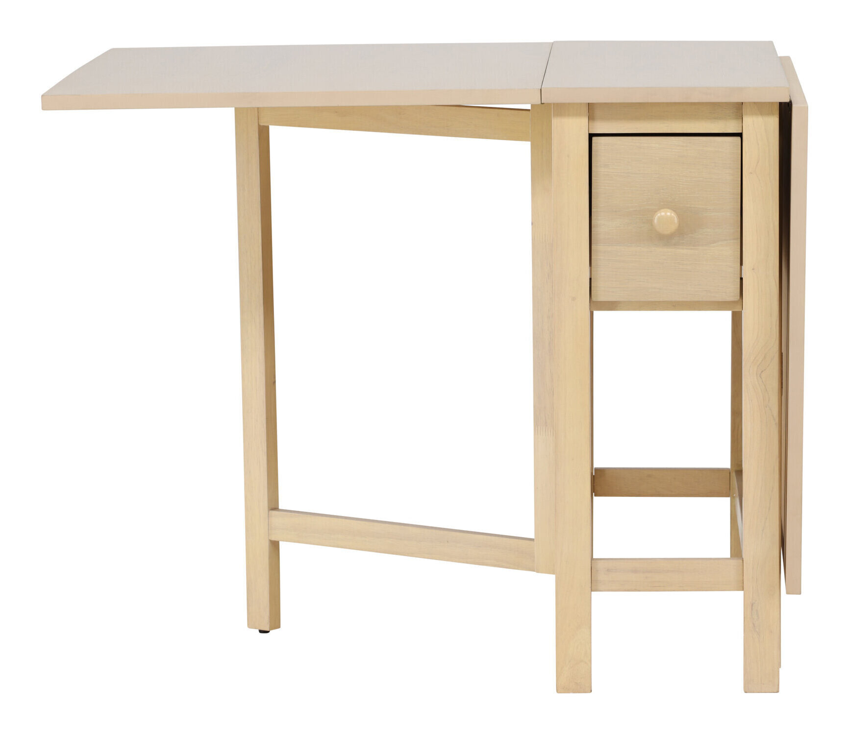 Nohr Inklapbare Eettafel 'Kaely' Rubberhout, 110/150 x 80cm