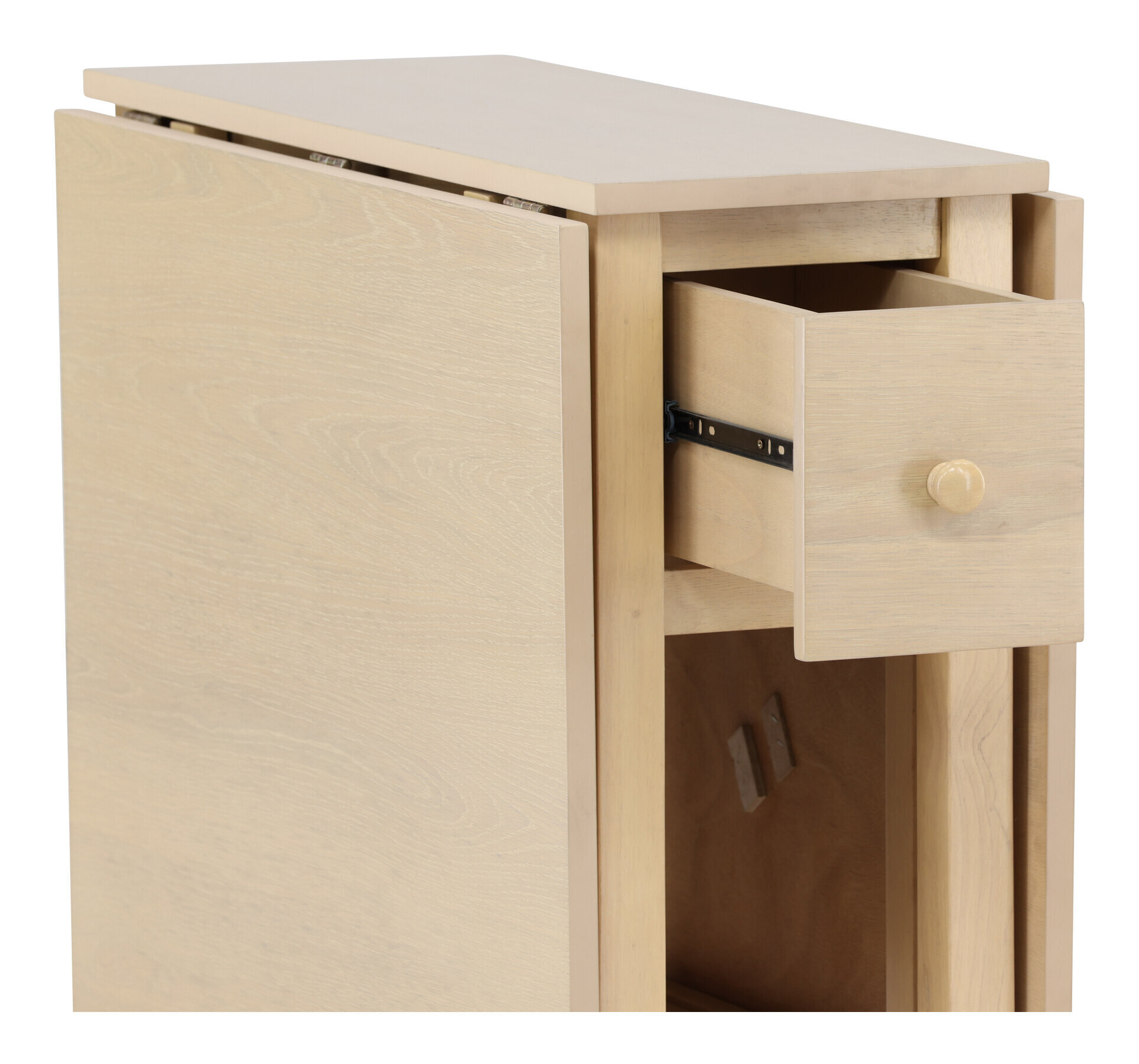 Nohr Inklapbare Eettafel 'Kaely' Rubberhout, 110/150 x 80cm