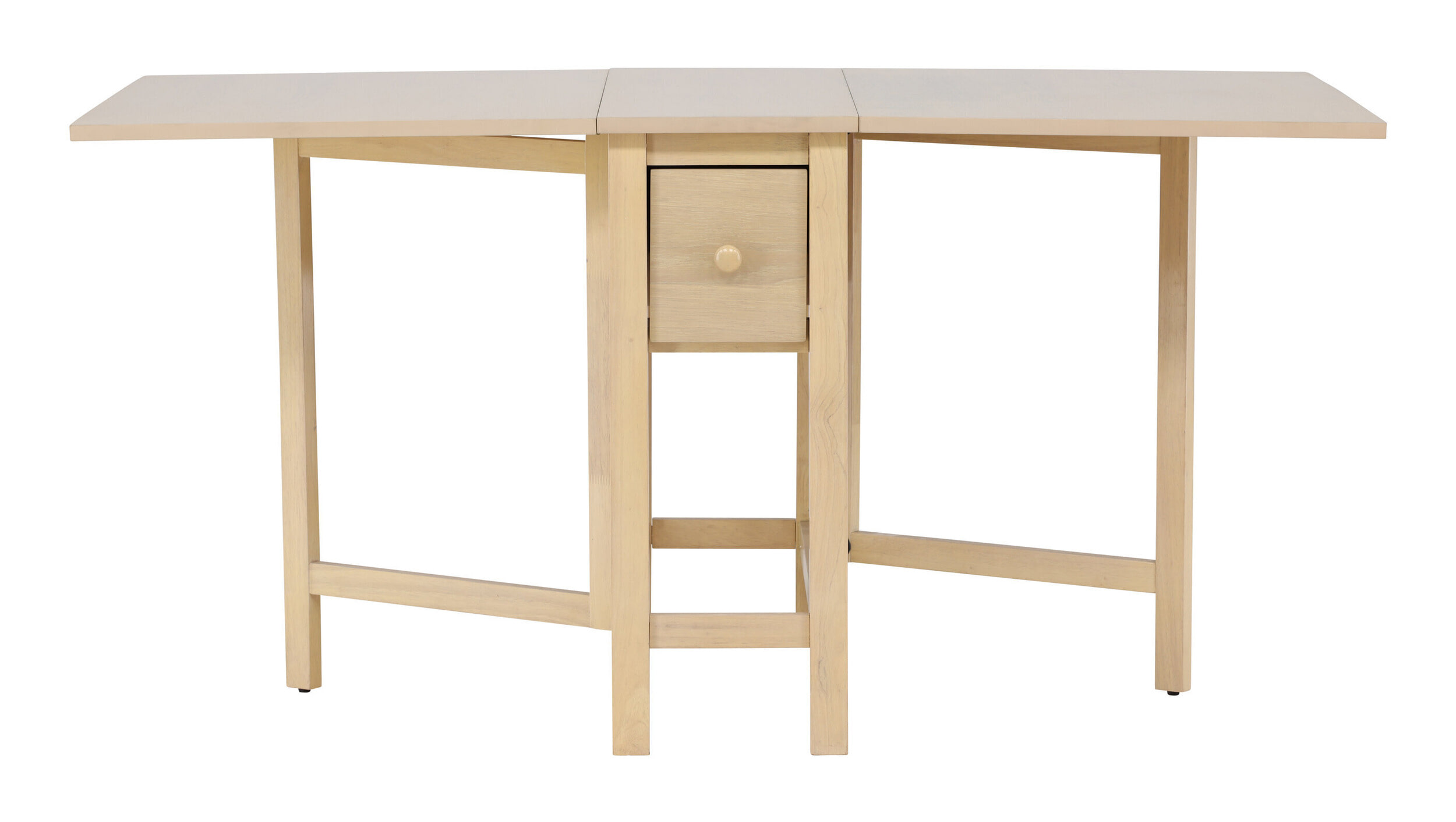 Nohr Inklapbare Eettafel 'Kaely' Rubberhout, 110/150 x 80cm