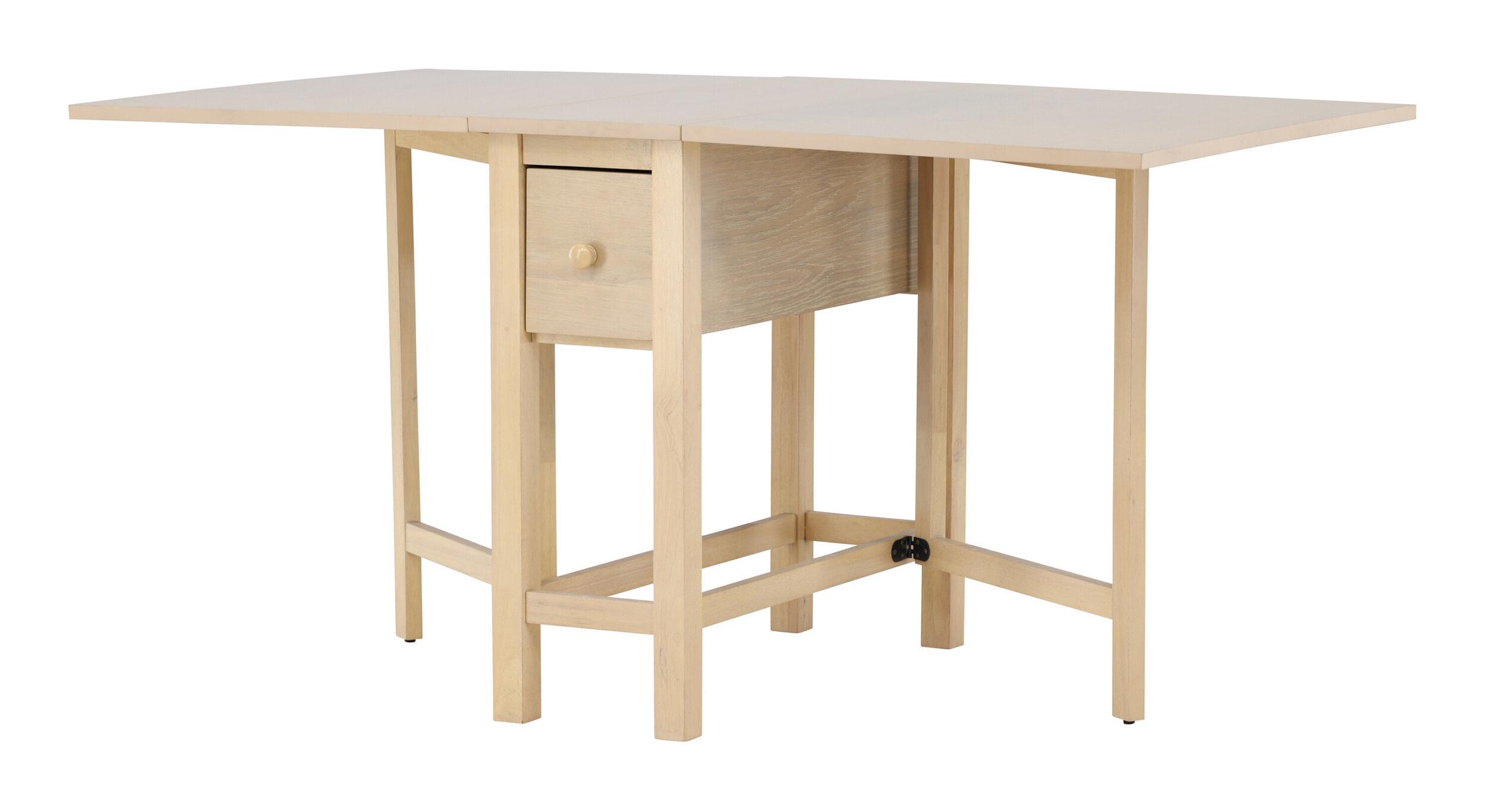 Nohr Inklapbare Eettafel 'Kaely' Rubberhout, 110/150 x 80cm