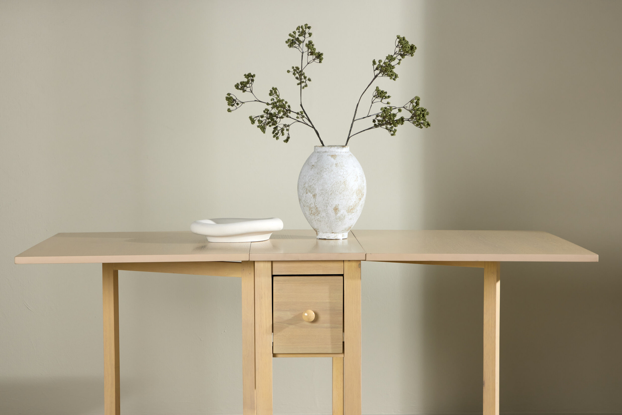 Nohr Inklapbare Eettafel 'Kaely' Rubberhout, 110/150 x 80cm