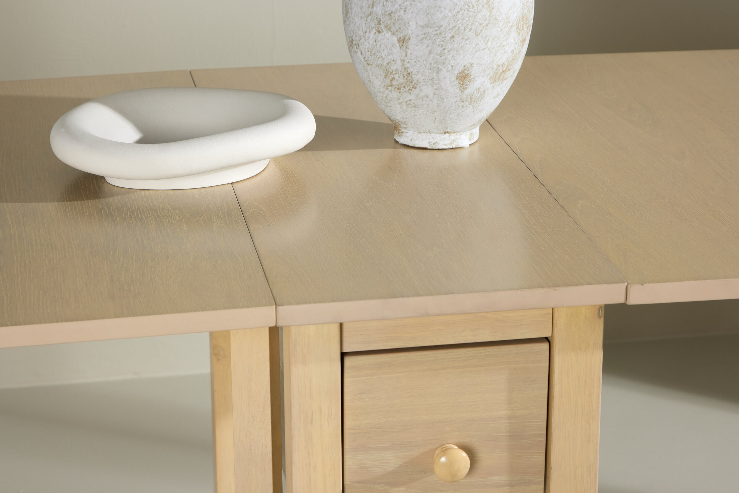 Nohr Inklapbare Eettafel 'Kaely' Rubberhout, 110/150 x 80cm