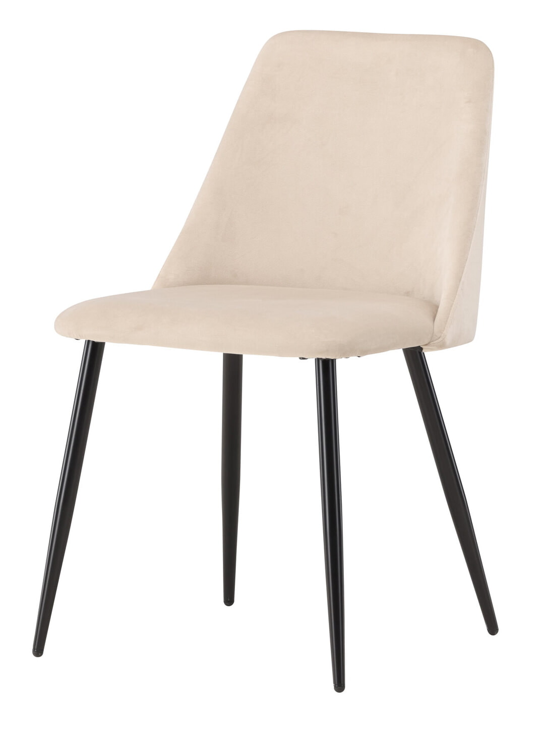 Nohr Eetkamerstoel 'Denon' Velvet, kleur Beige