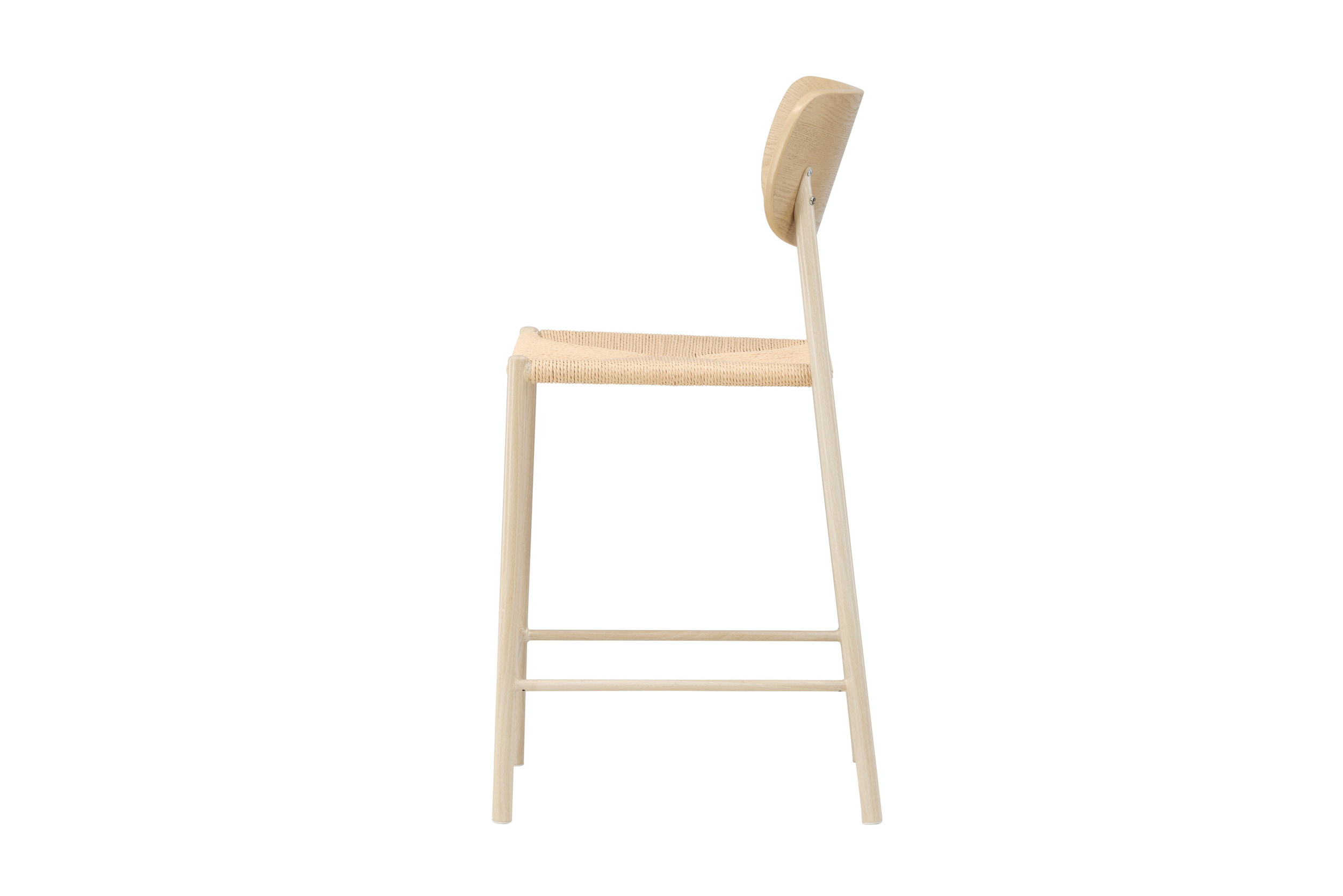 Nohr Barkruk 'Lakeithia' Rattan, kleur Whitewash/Naturel (zithoogte 67cm)