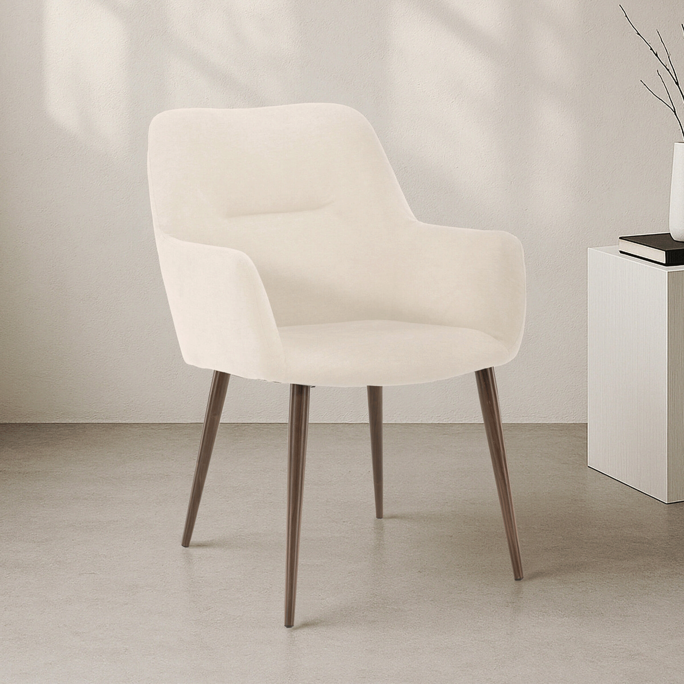 Nohr Eetkamerstoel Shonna Linnenlook - Beige