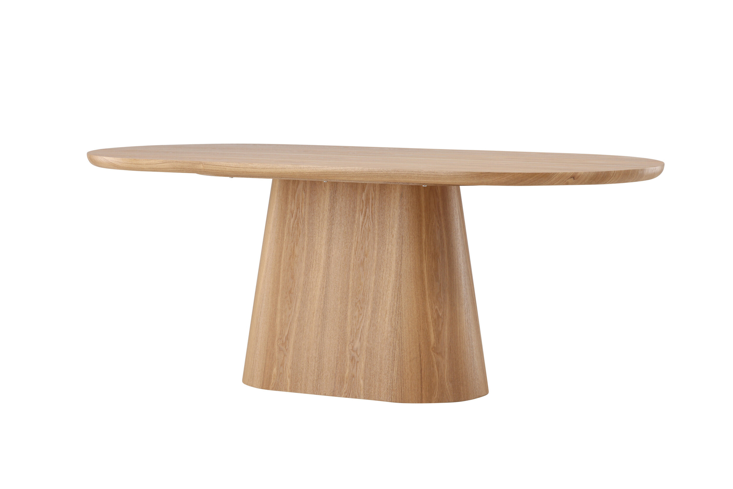 Nohr Ovale Eettafel 'Phong' MDF, 200 x 90cm, kleur Naturel