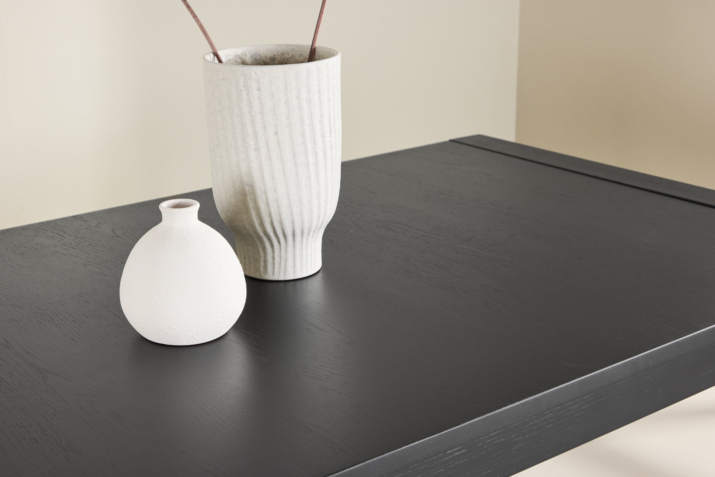 Nohr Uitschuifbare Eettafel 'Cederick' Eikenhout, 170/210/250 x 95cm, kleur Zwart