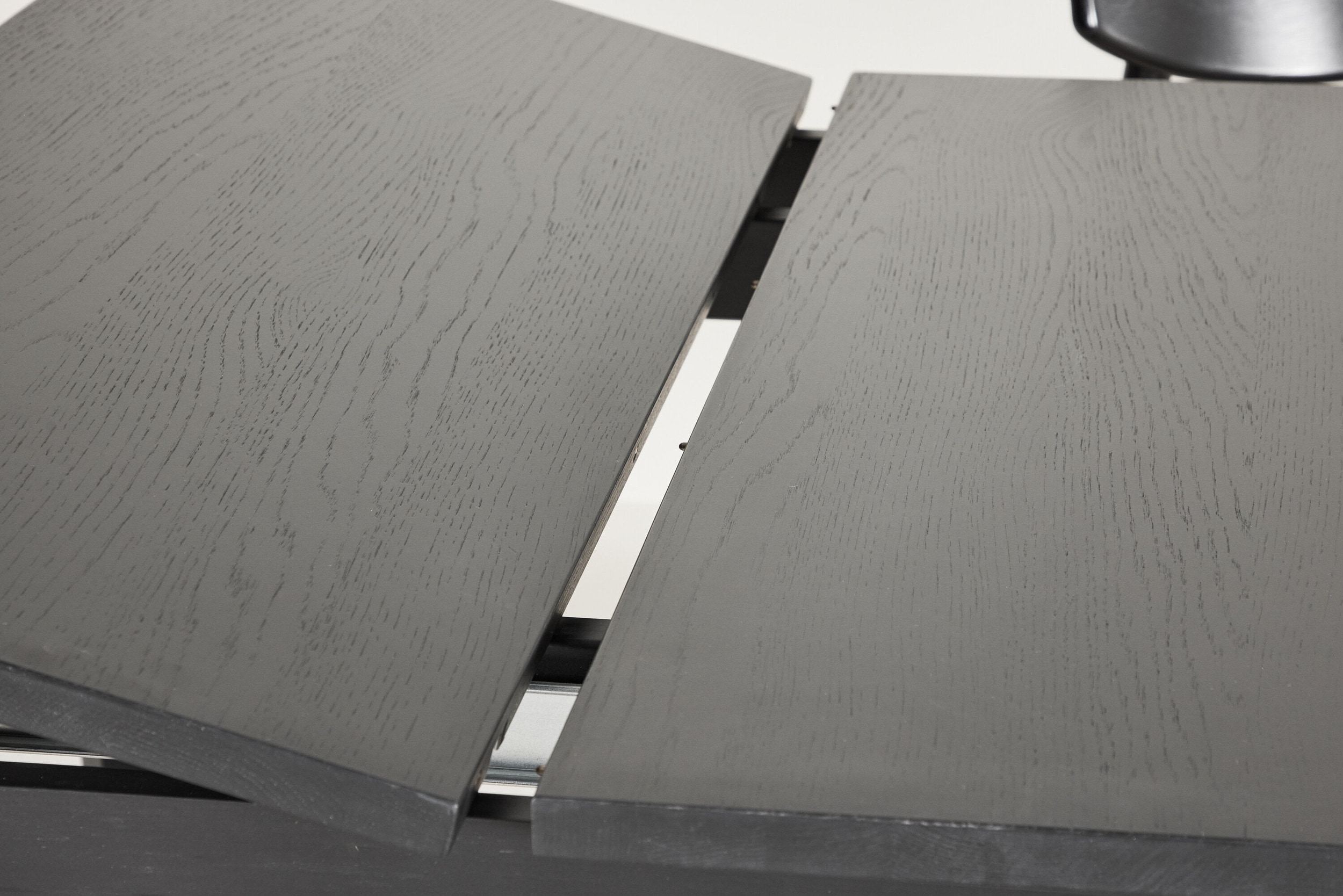 Nohr Uitschuifbare Eettafel 'Cederick' Eikenhout, 170/210/250 x 95cm, kleur Zwart