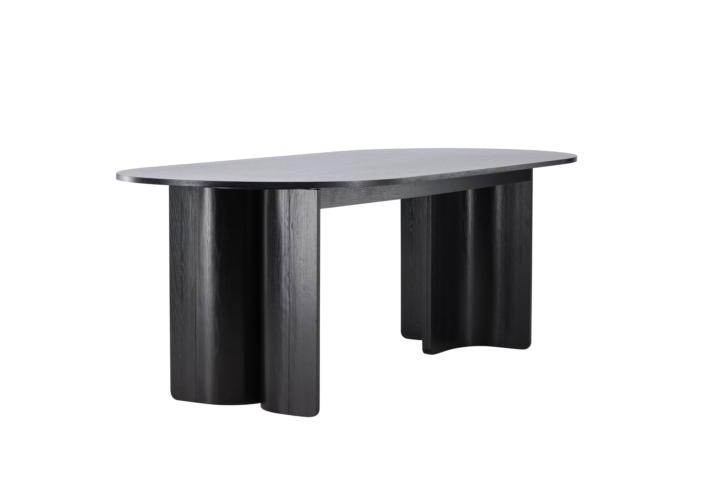 Nohr Ovale Eettafel 'Jadira' 220 x 100cm, kleur Zwart