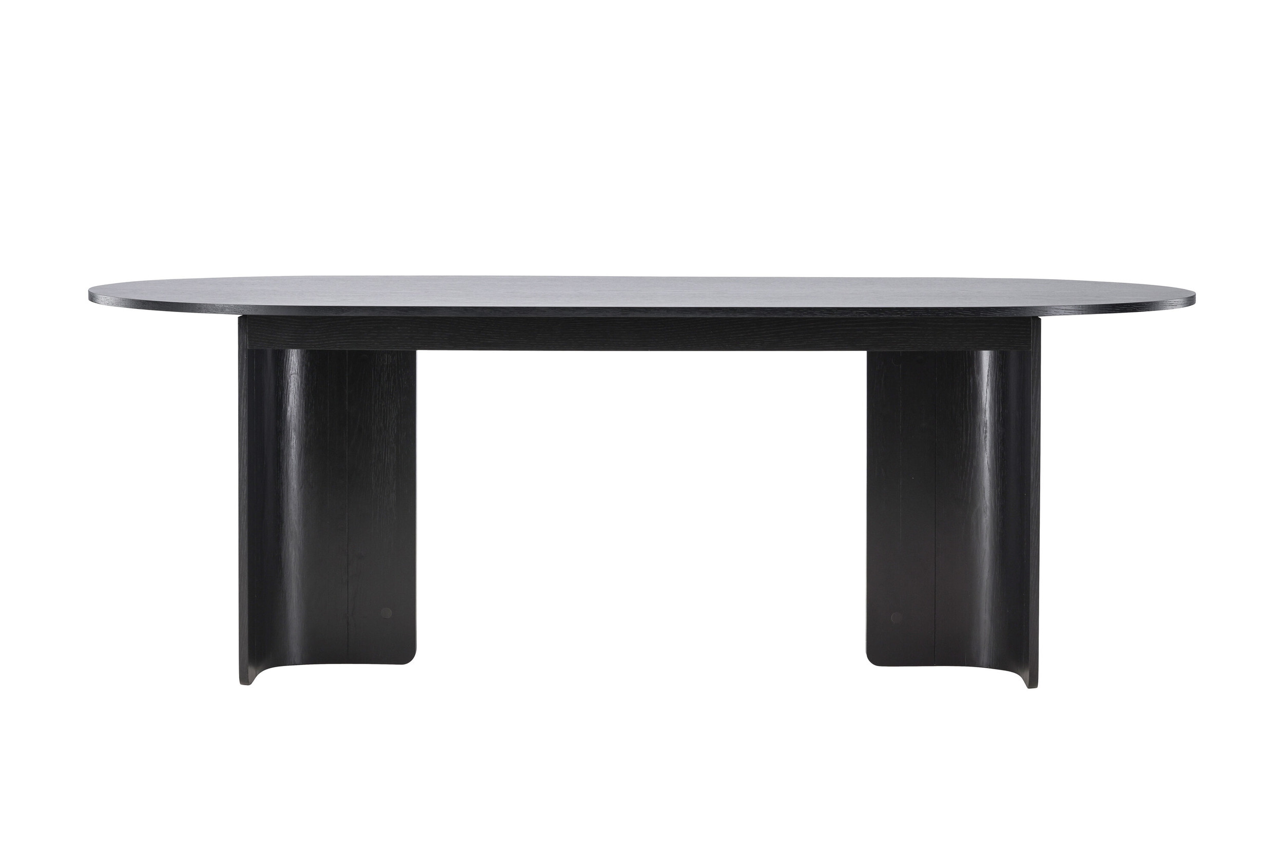 Nohr Ovale Eettafel 'Jadira' 220 x 100cm, kleur Zwart