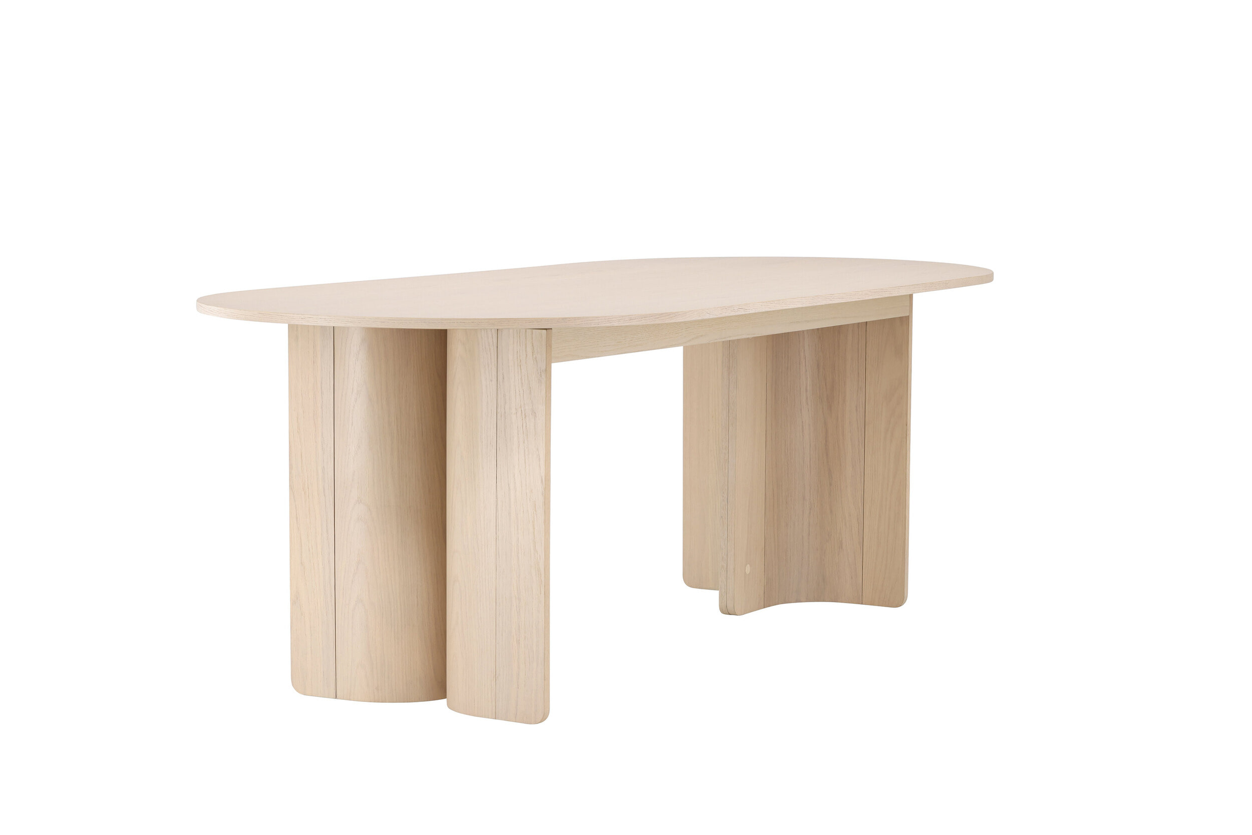 Nohr Ovale Eettafel 'Jadira' 220 x 100cm, kleur Whitewash