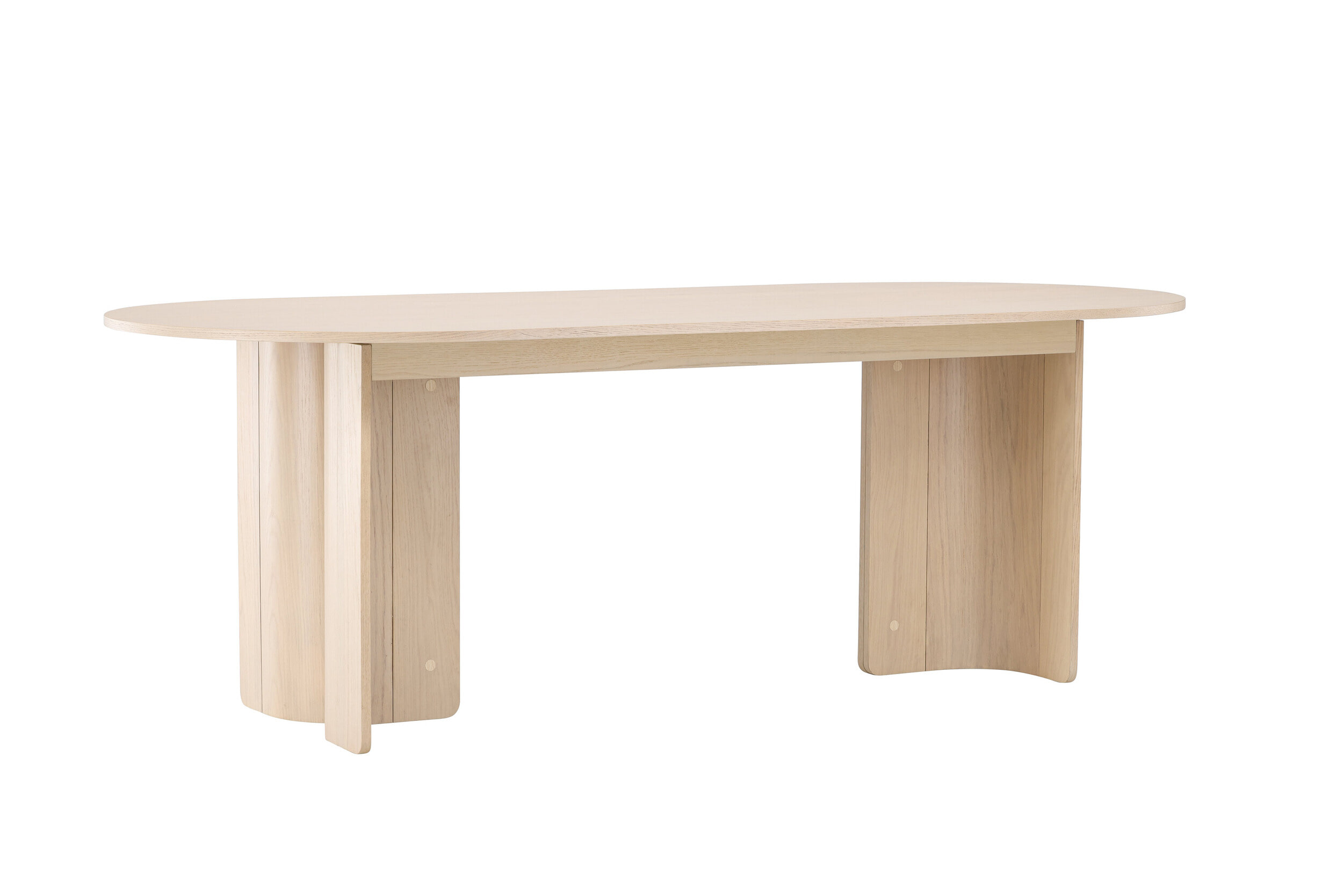 Nohr Ovale Eettafel 'Jadira' 220 x 100cm, kleur Whitewash