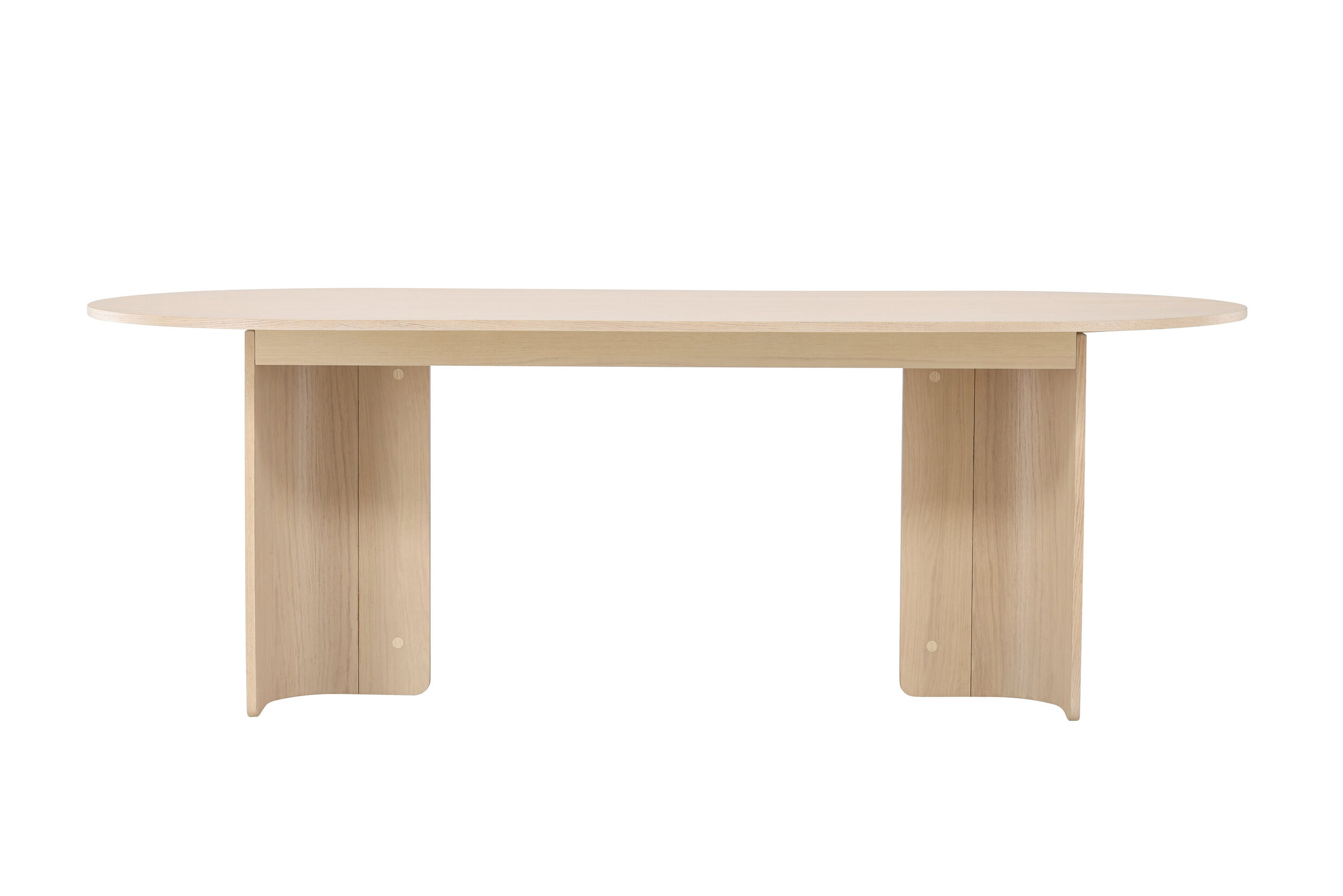 Nohr Ovale Eettafel 'Jadira' 220 x 100cm, kleur Whitewash