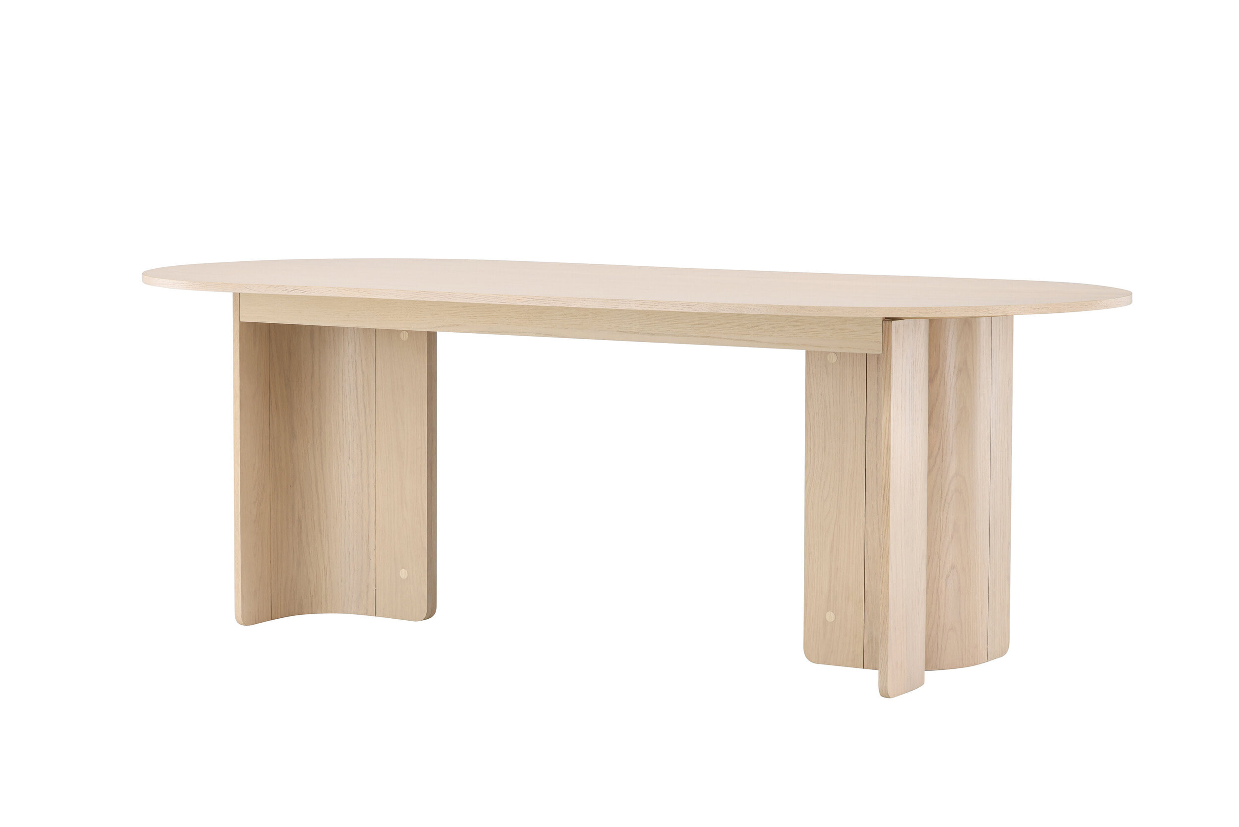 Nohr Ovale Eettafel 'Jadira' 220 x 100cm, kleur Whitewash