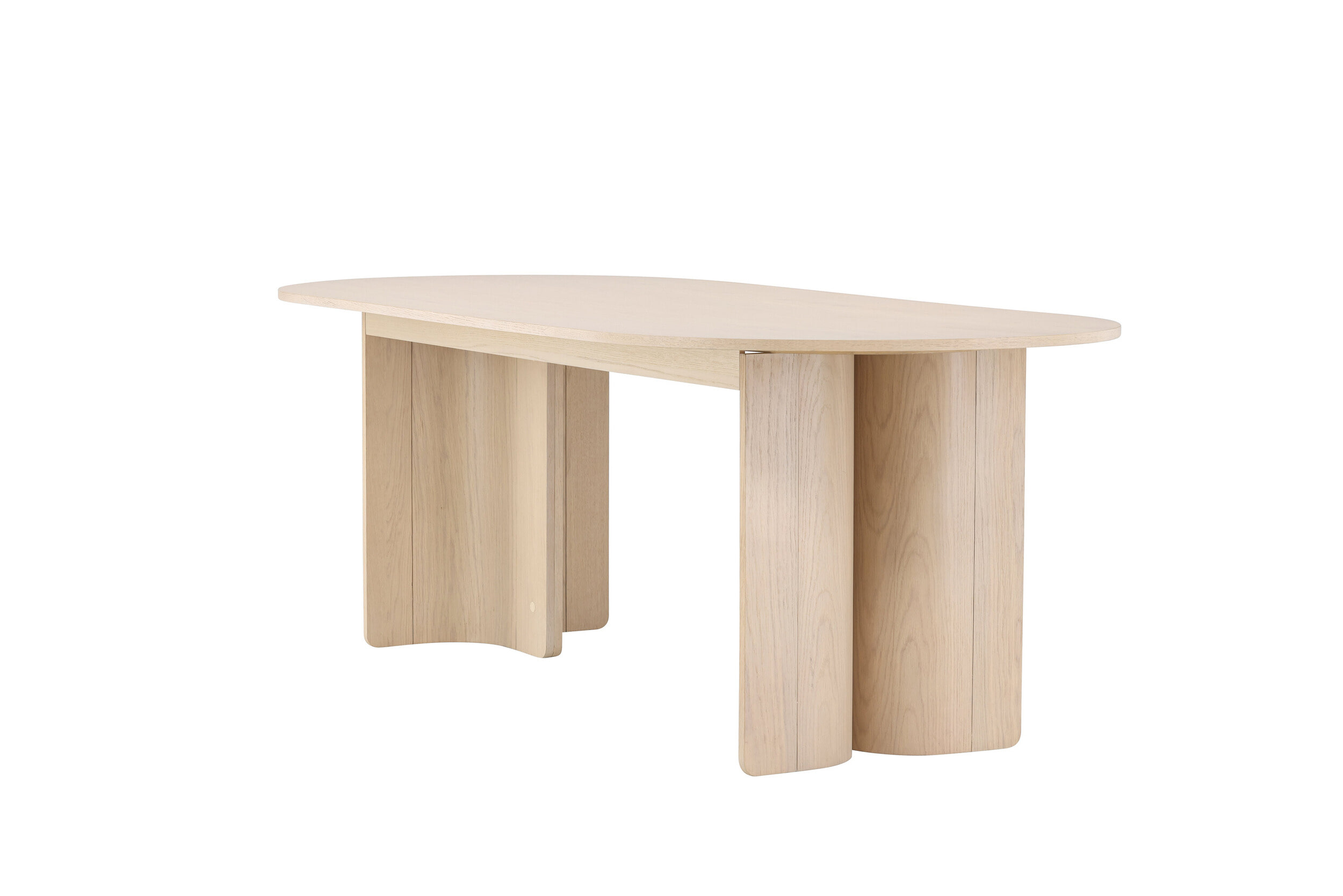Nohr Ovale Eettafel 'Jadira' 220 x 100cm, kleur Whitewash