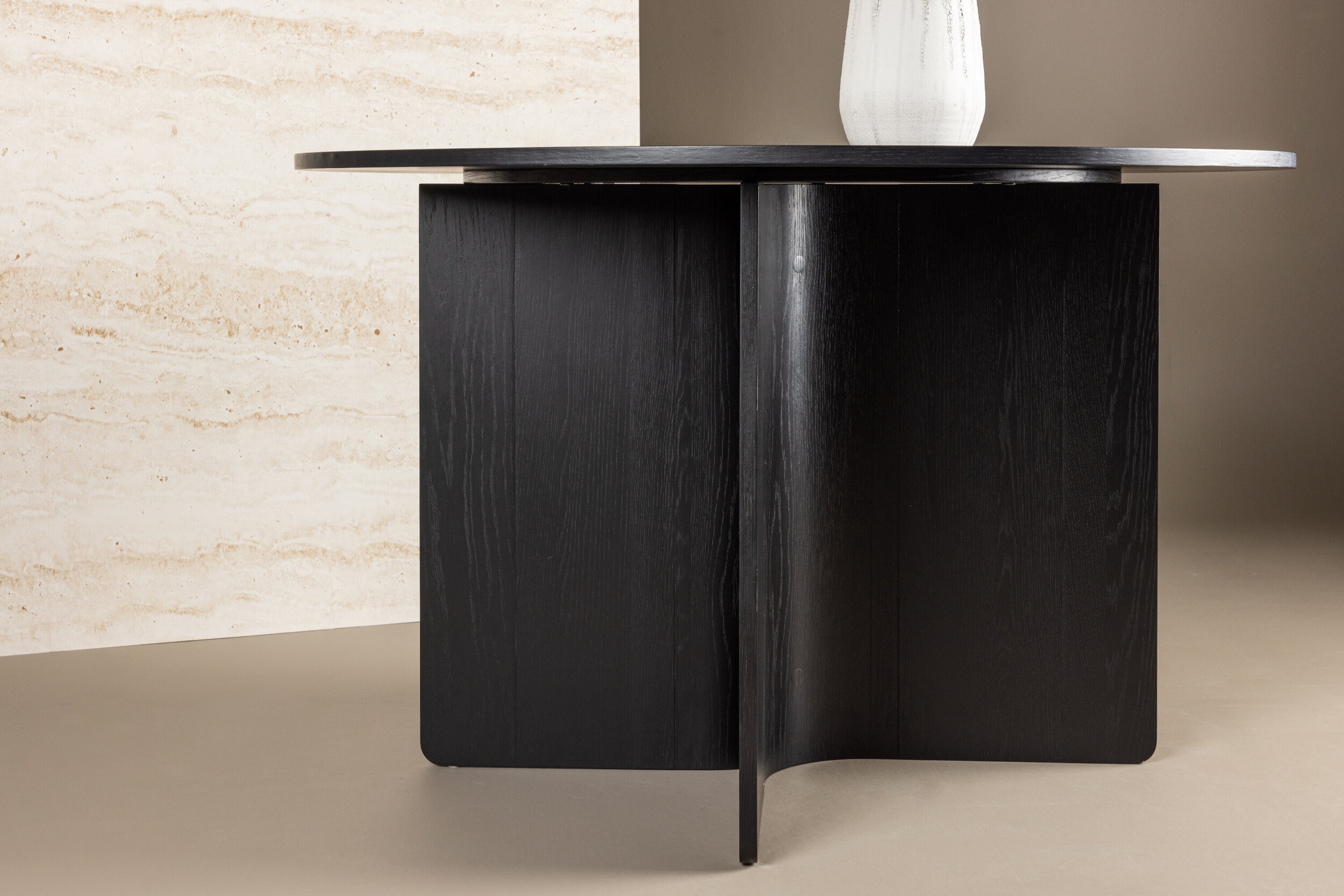 Nohr Ronde Eettafel 'Jadira' 120cm, kleur Zwart