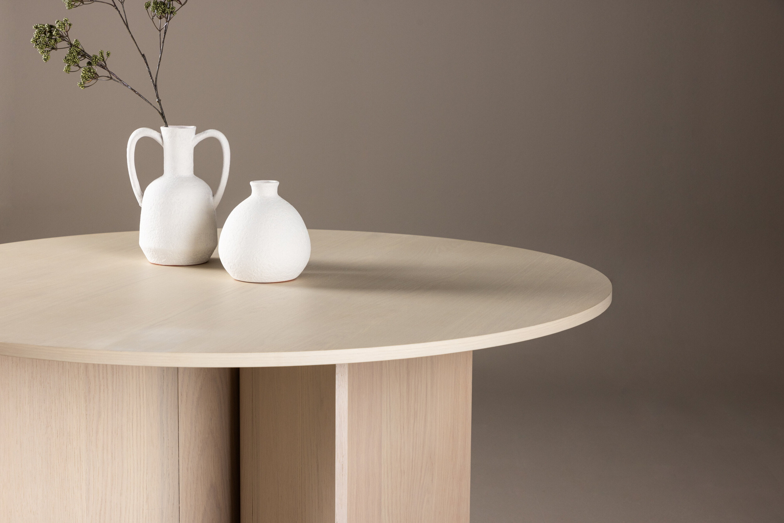 Nohr Ronde Eettafel 'Jadira' 120cm, kleur Whitewash