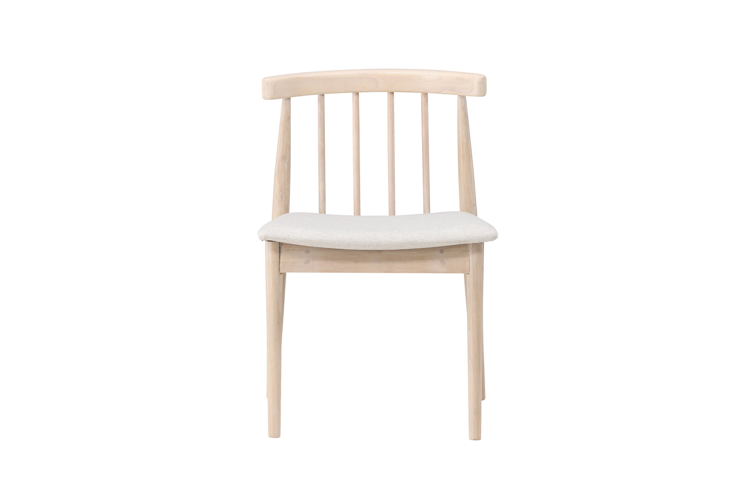 Nohr Eetkamerstoel 'Neomi' Rubberhout, kleur Whitewash