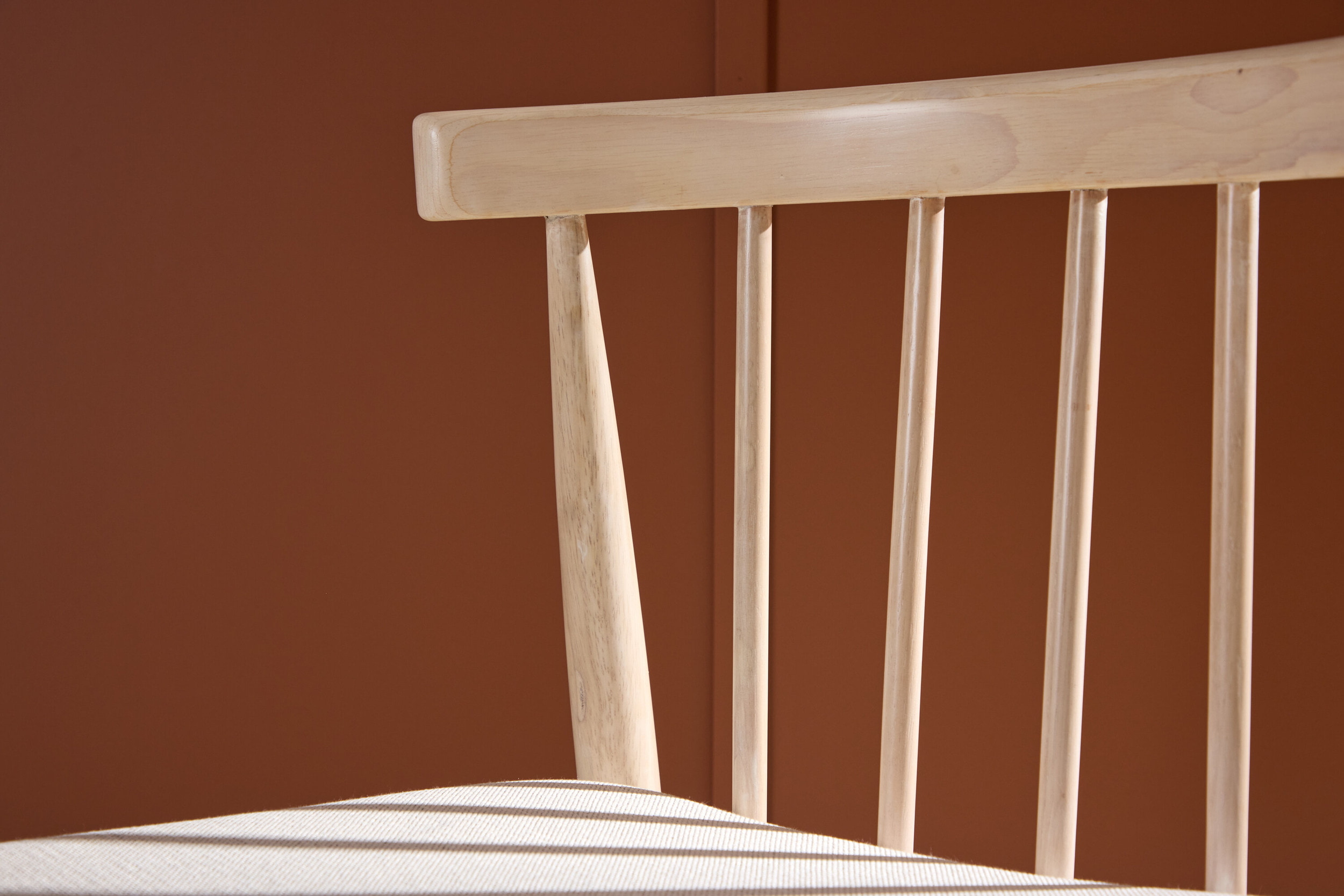Nohr Eetkamerstoel 'Neomi' Rubberhout, kleur Whitewash