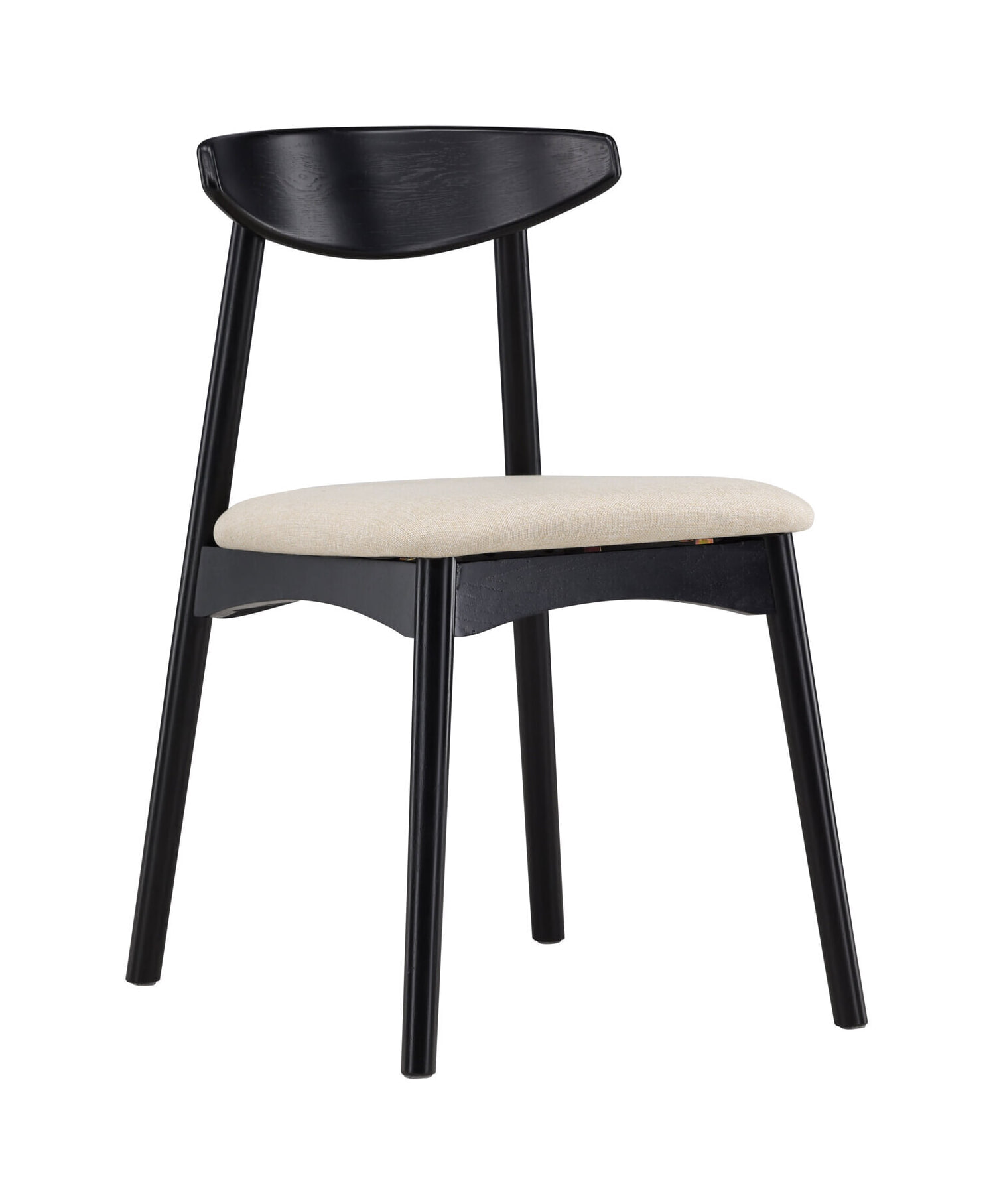 Nohr Eetkamerstoel 'Keneta' Eiken, kleur Beige/Zwart