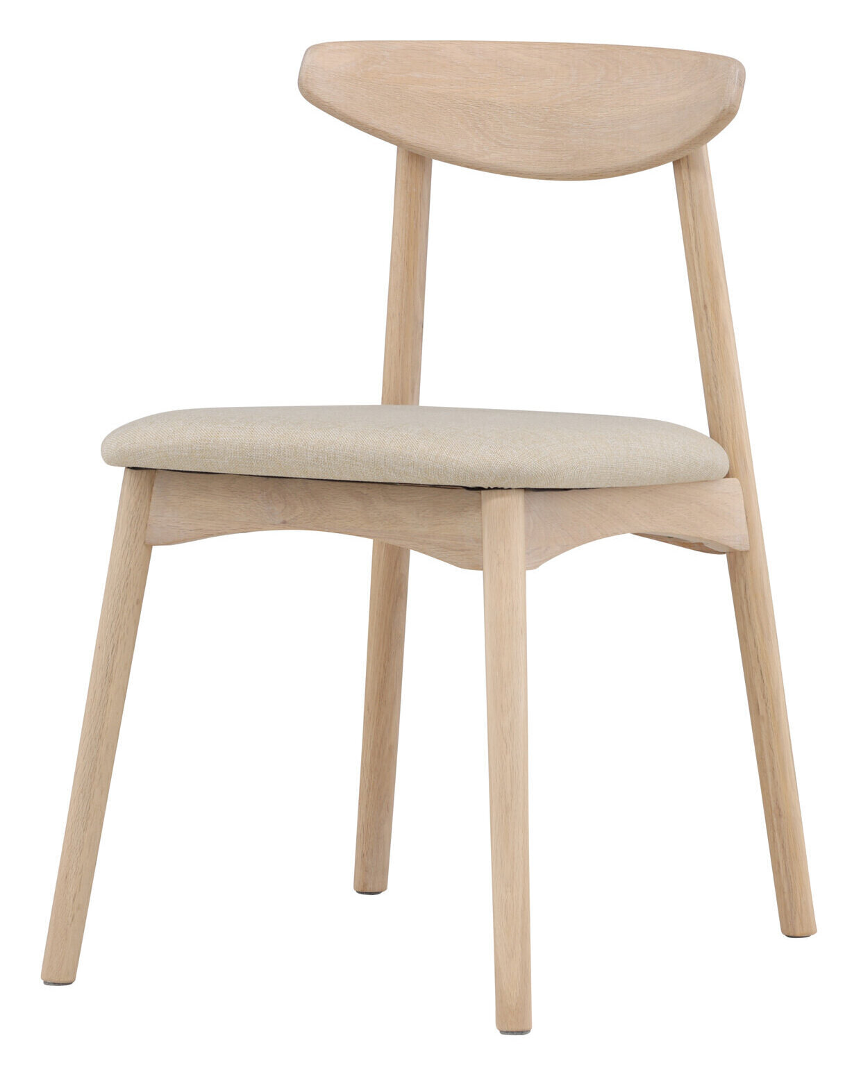 Nohr Eetkamerstoel 'Keneta' Eiken, kleur Beige/Whitewash