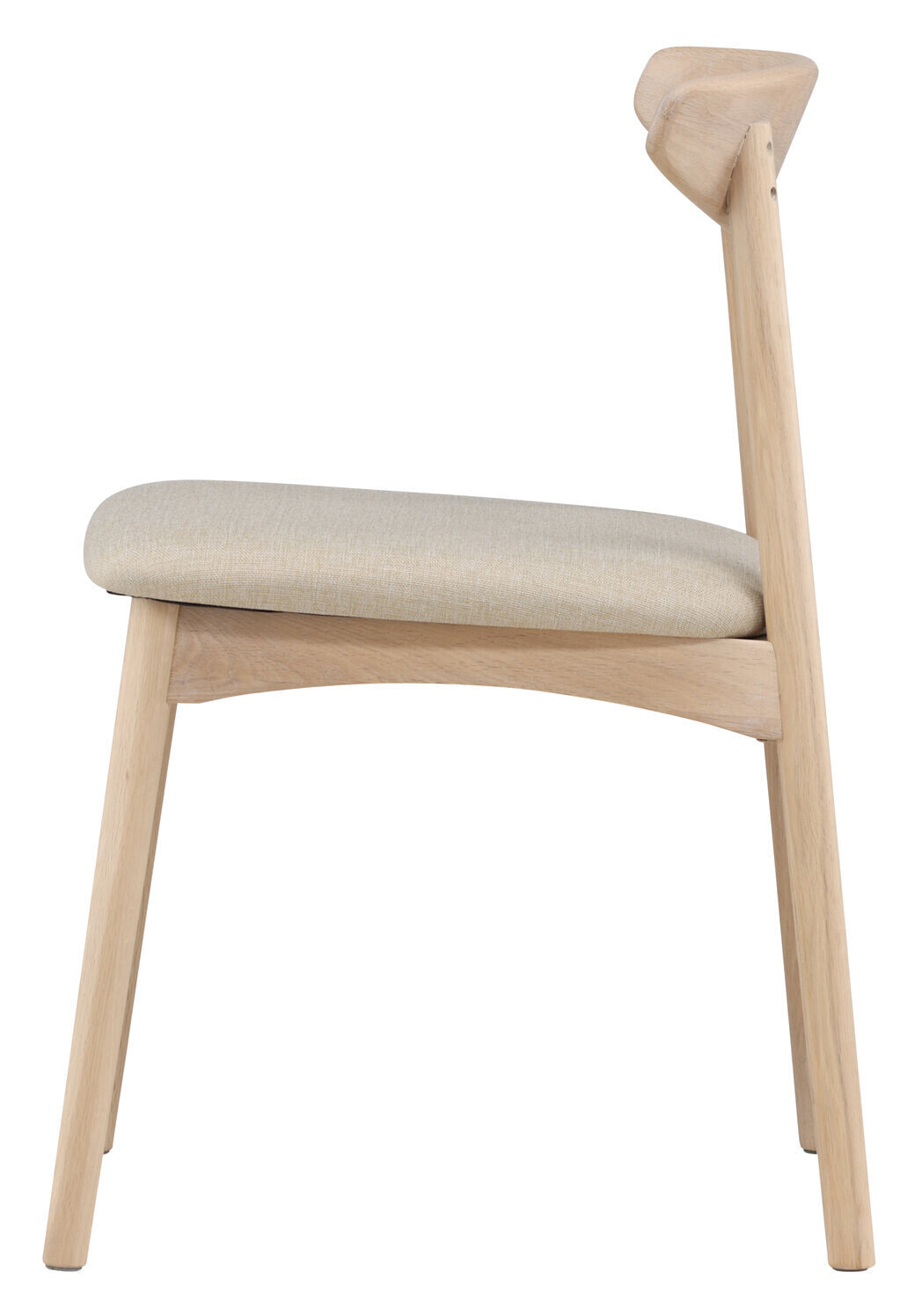 Nohr Eetkamerstoel 'Keneta' Eiken, kleur Beige/Whitewash