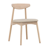 Nohr Eetkamerstoel 'Keneta' Eiken, kleur Beige/Whitewash
