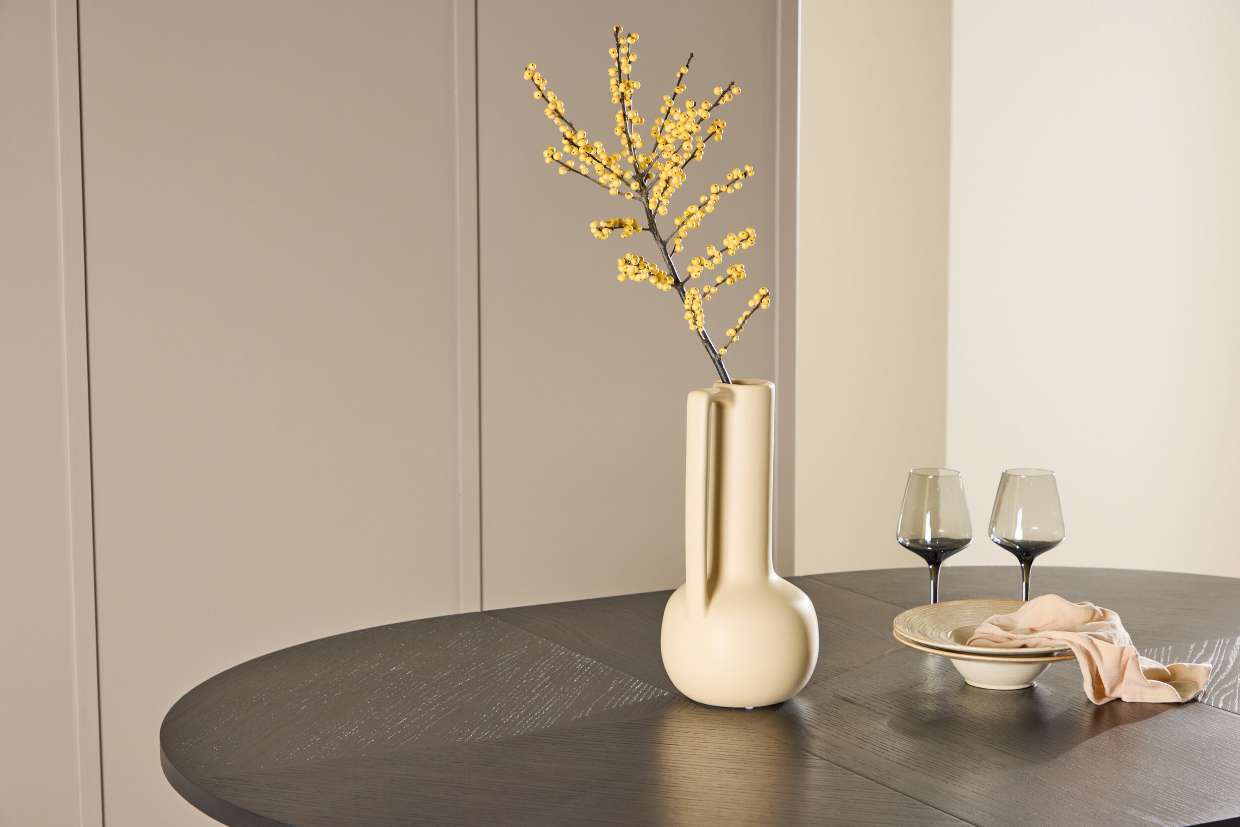 Nohr Uitschuifbare Ronde Eettafel 'Shuree' 120/170 x 120cm, kleur Zwart