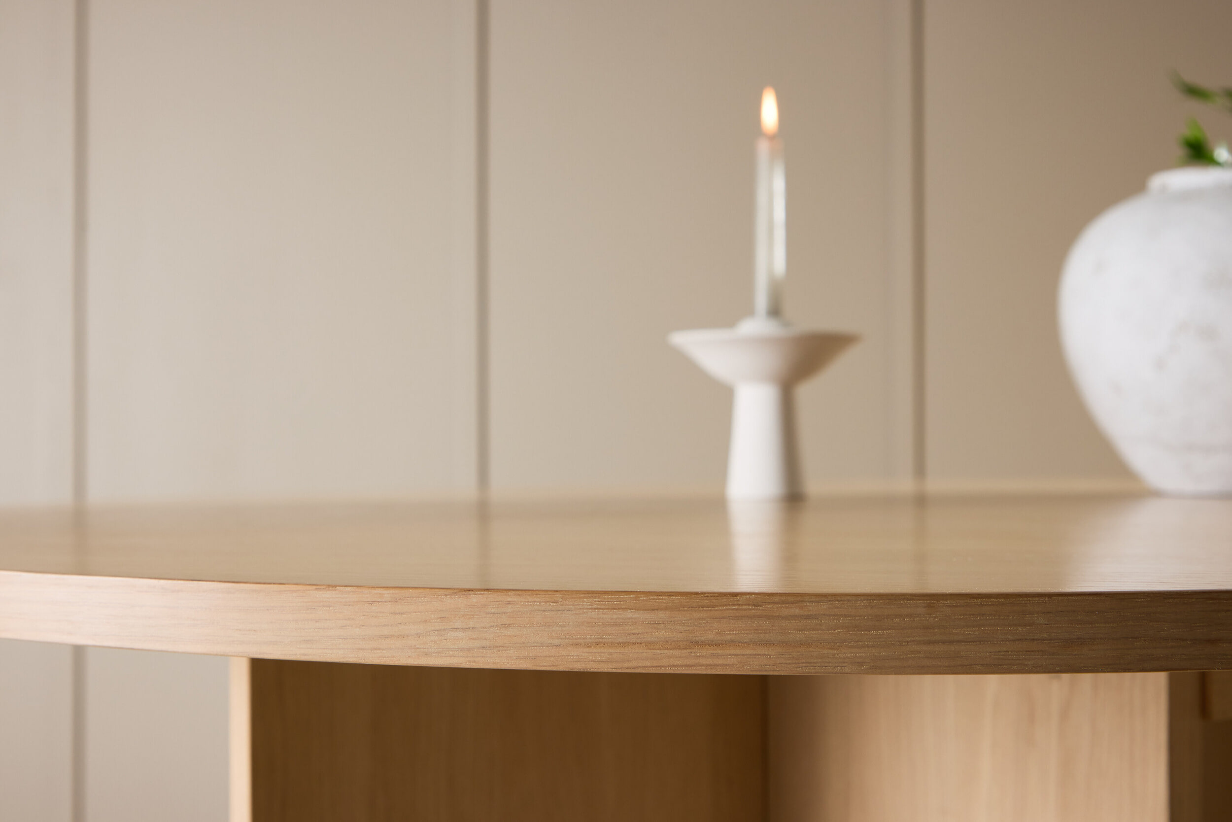 Nohr Uitschuifbare Ronde Eettafel 'Shuree' 120/170 x 120cm, kleur Whitewash