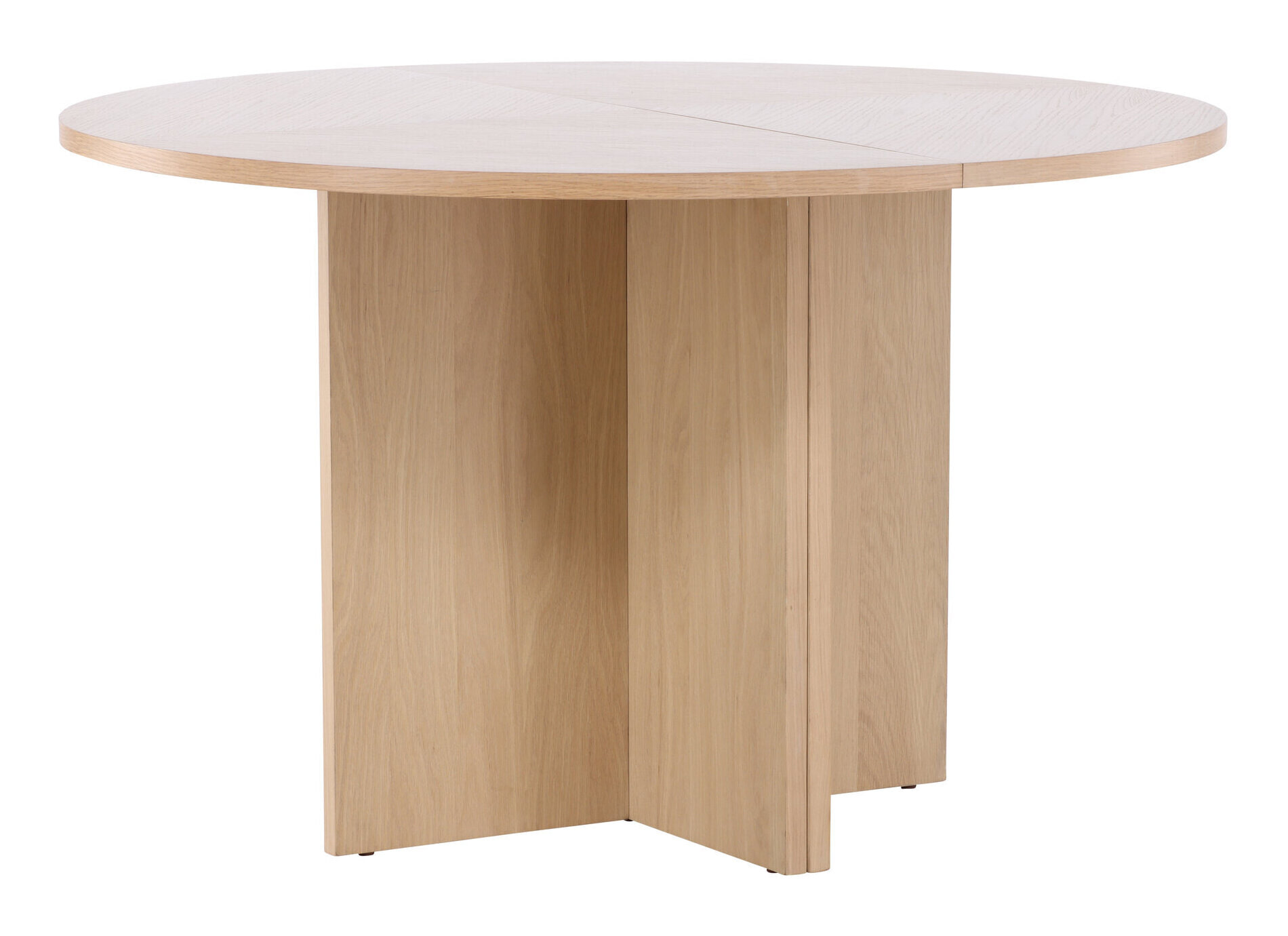 Nohr Uitschuifbare Ronde Eettafel 'Shuree' 120/170 x 120cm, kleur Whitewash