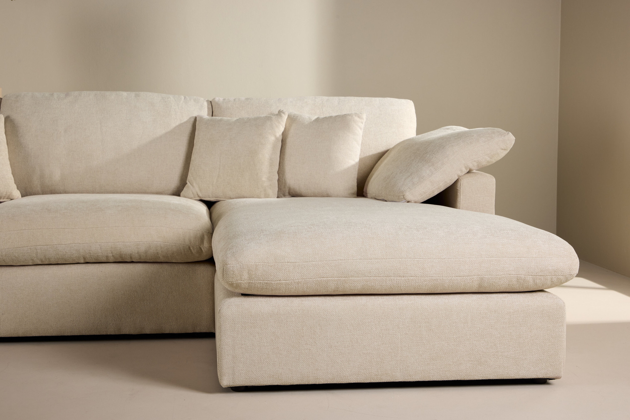 Nohr Loungebank 'Courteney' 297cm, kleur Beige
