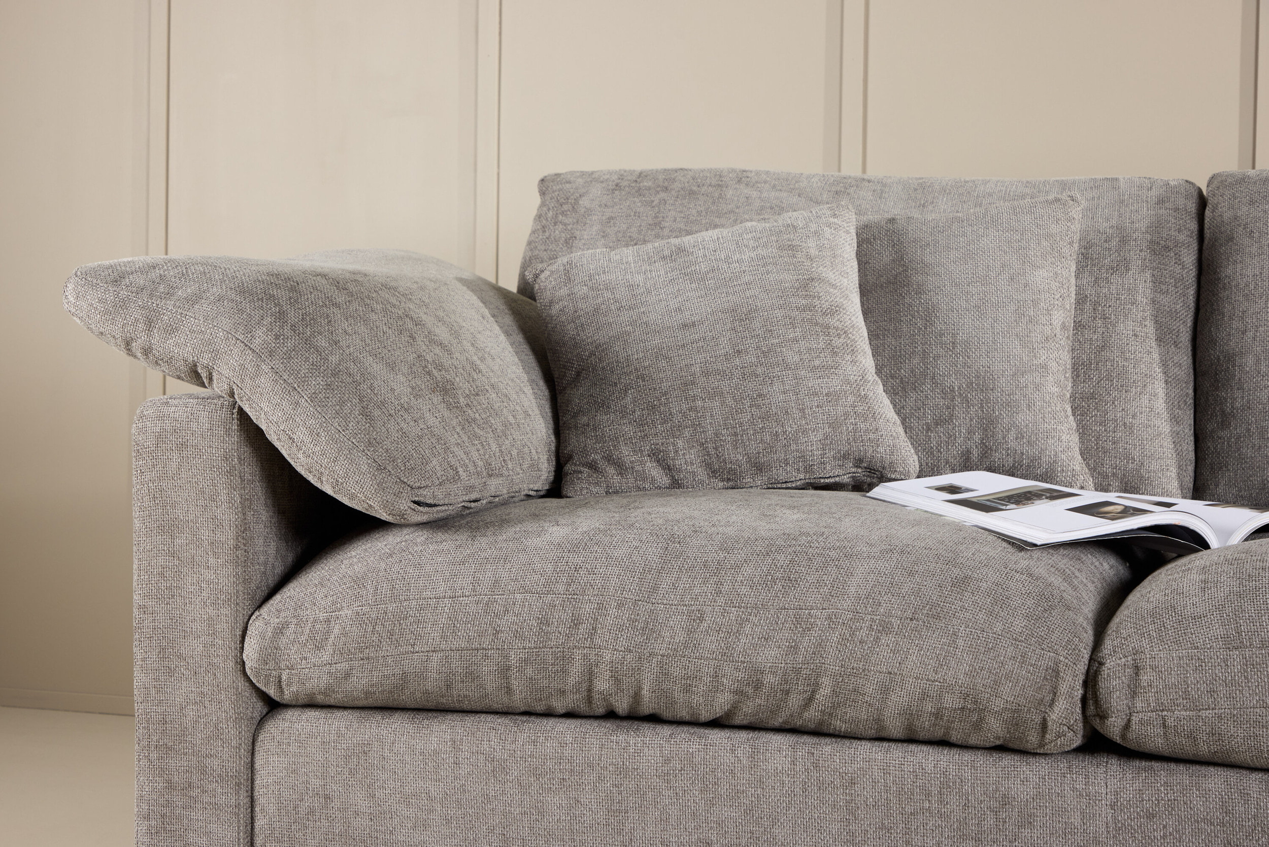 Nohr Loungebank 'Courteney' 297cm, kleur Donkergrijs
