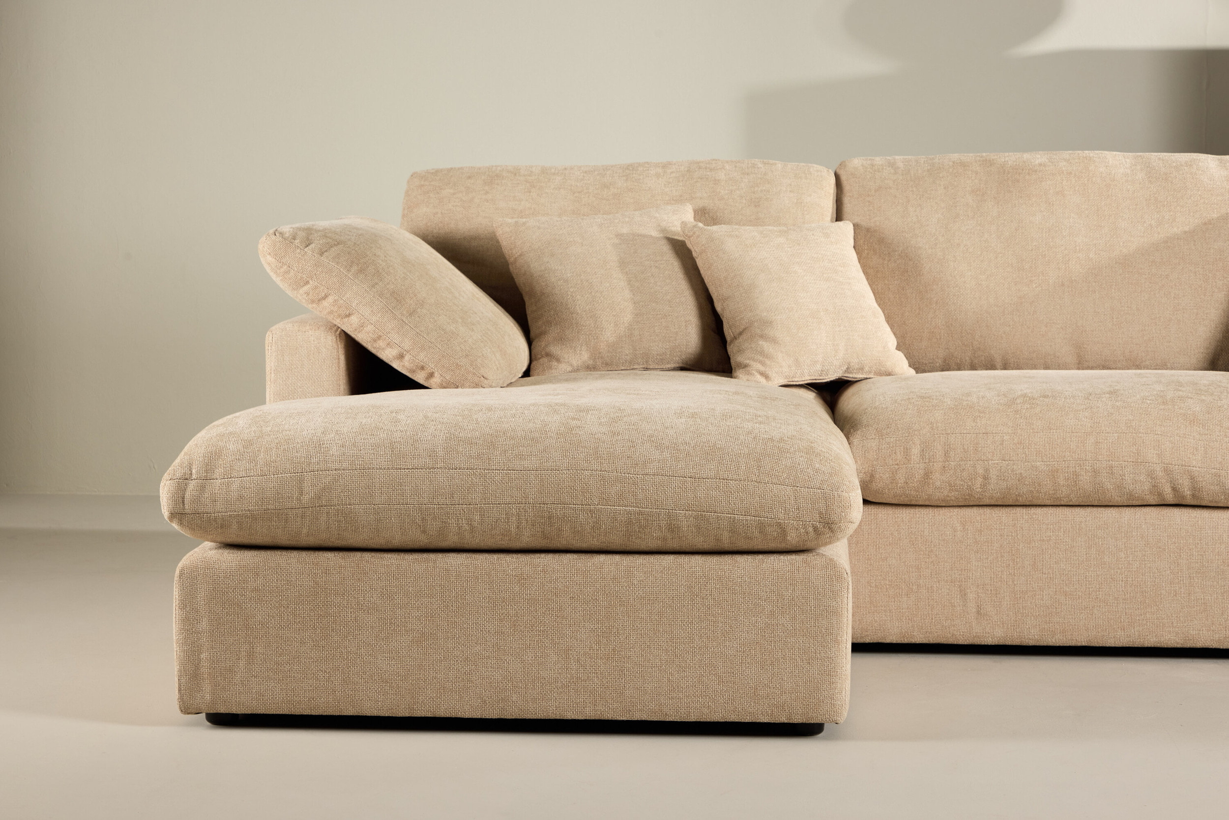 Nohr Loungebank 'Courteney' 297cm, kleur Zand