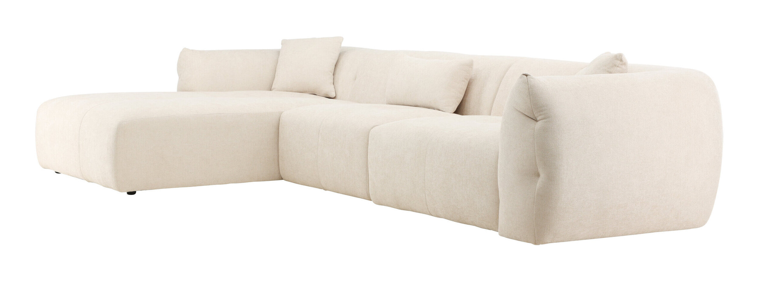 Nohr Loungebank 'Shenicka' Chenille, 335cm, kleur Beige