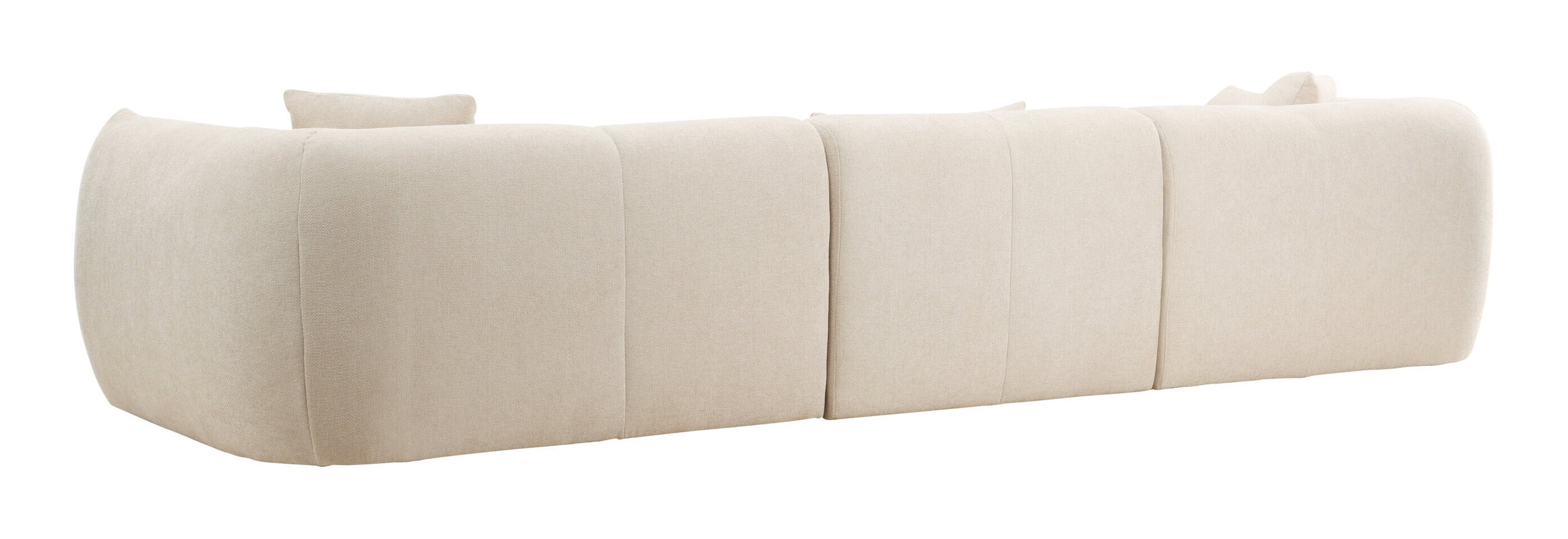 Nohr Loungebank 'Shenicka' Chenille, 335cm, kleur Beige
