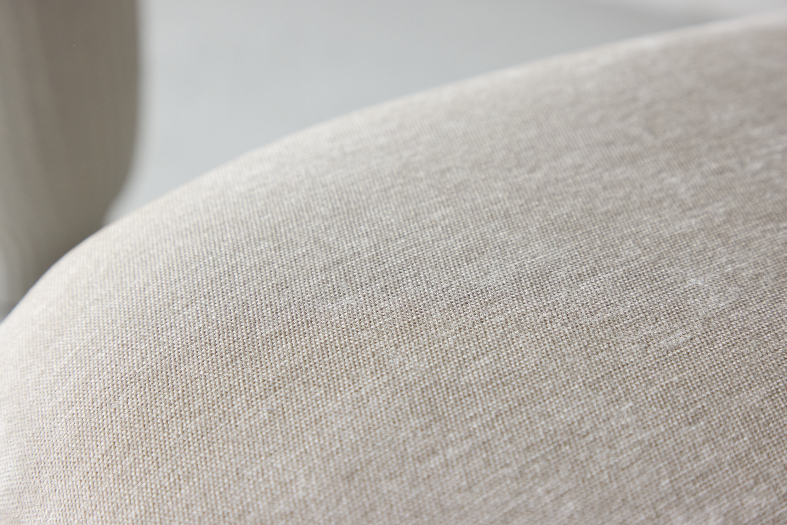 Nohr Hocker 'Shanthi' Rubberhout en stof, kleur Beige