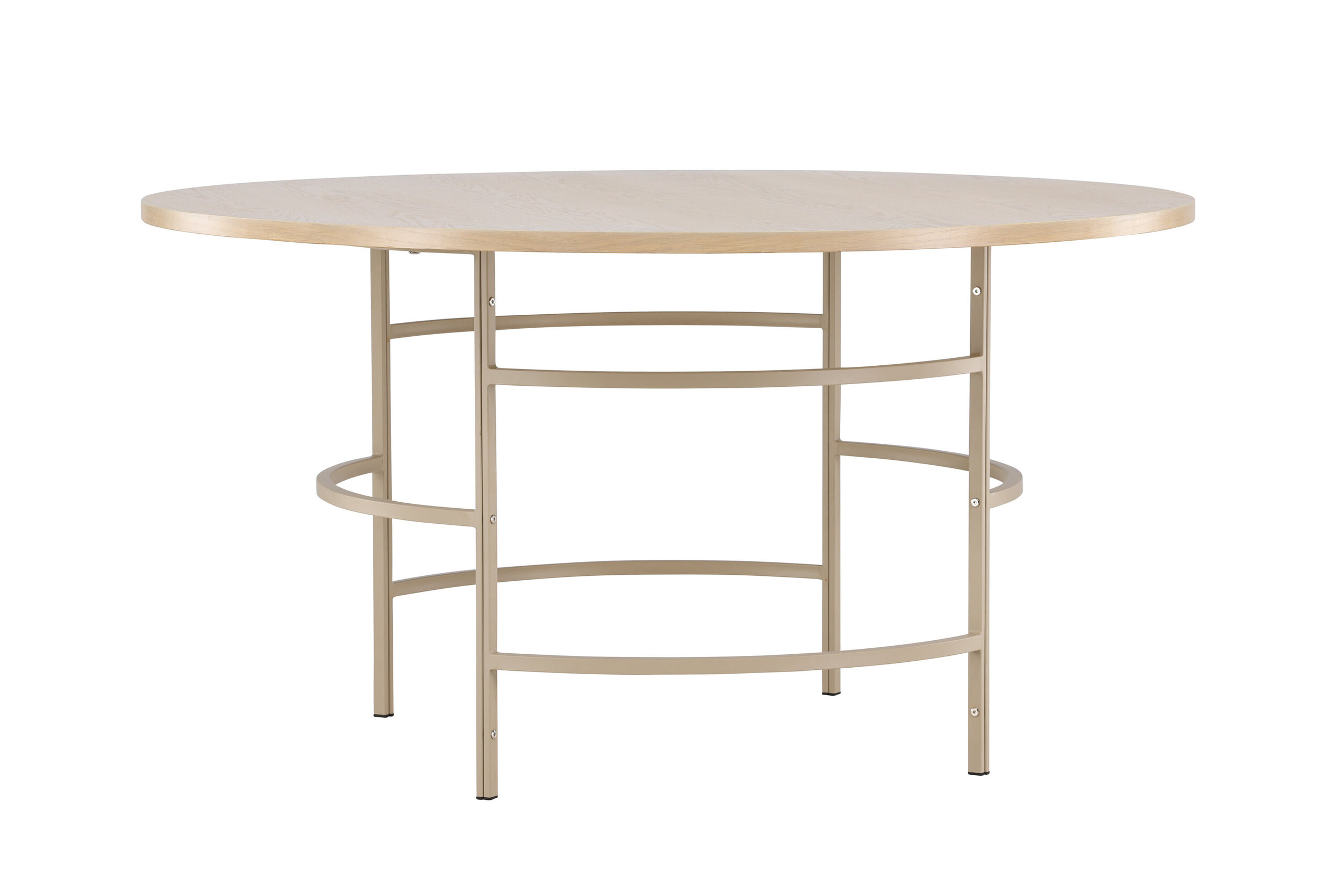 Nohr Ronde Eettafel 'Vu' MDF, 140cm, kleur Whitewash/Beige