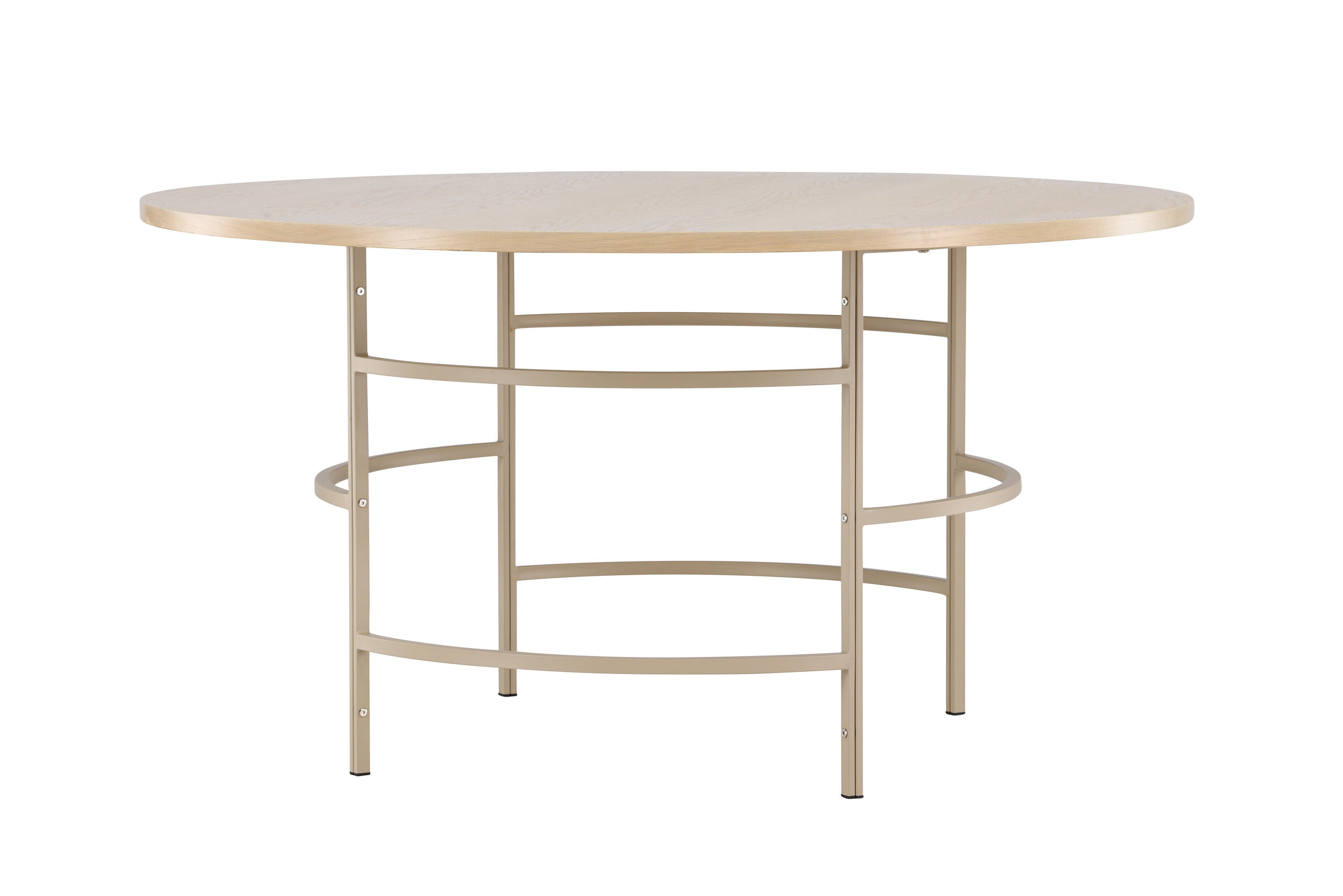 Nohr Ronde Eettafel 'Vu' MDF, 140cm, kleur Whitewash/Beige