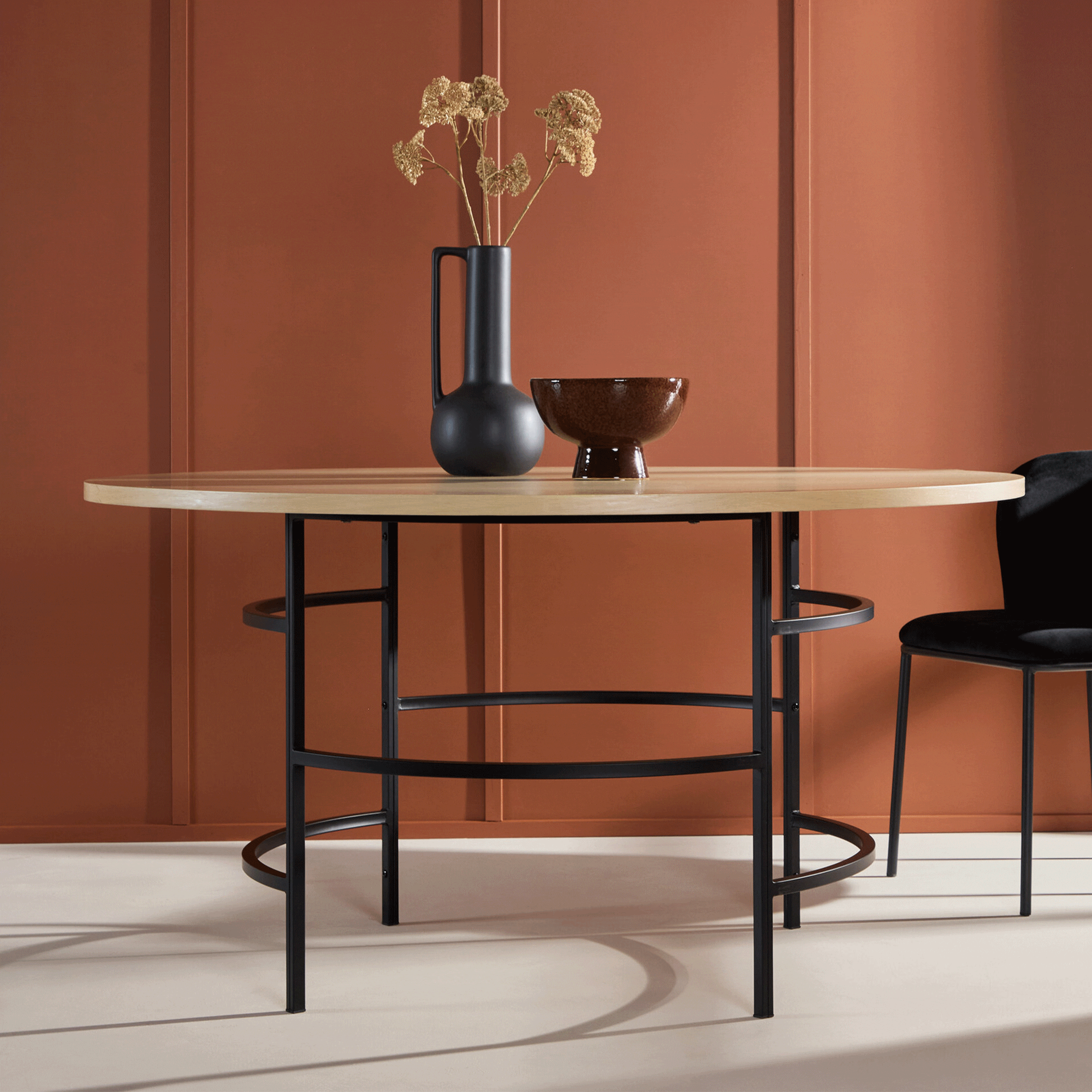 Nohr Ronde Eettafel Vu MDF, 140cm - Whitewash